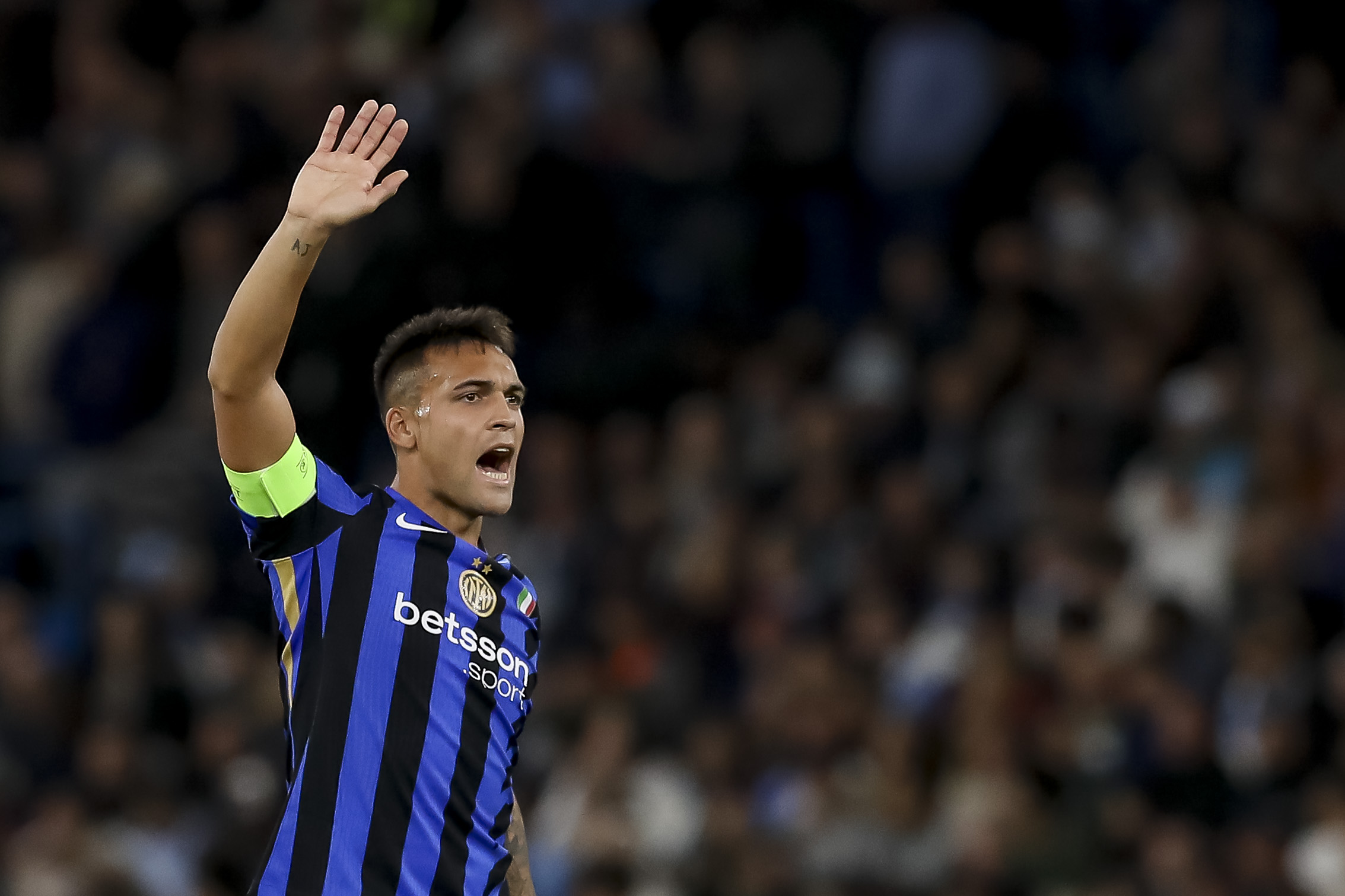 Lautaro Martinez (Inter Mailand) gestures during the UEFA Champions League 2024/25 League Phase MD1 match between Manchester City and FC Internazionale Milano at Etihad Stadium on September 18, 2024 in Manchester, England.   (Photo by Ryan Crockett/DeFodi Images)  
LIGA MISTRZOW UEFA PILKA NOZNA SEZON 2024/2025
FOT. DEFODI IMAGES/newspix.pl / 400mm.pl

POLAND ONLY !!
---
newspix.pl / 400mm.pl