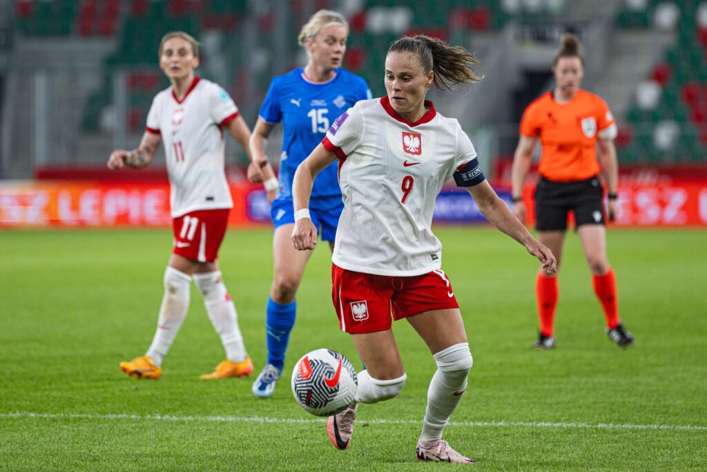 SOSNOWIEC, 16.07.2024
ELIMINACJE MISTRZOSTW EUROPY KOBIET 2025  MECZ POLSKA - ISLANDIA
UEFA EURO QUALIFICATION 2025 UEFA WOMEN&#039;S NATIONAL LEAGUE MATCH POLAND - ICELAND
NZ PAJOR EWA
FOT. ZUZA TWARDOSZ / 400mm.pl