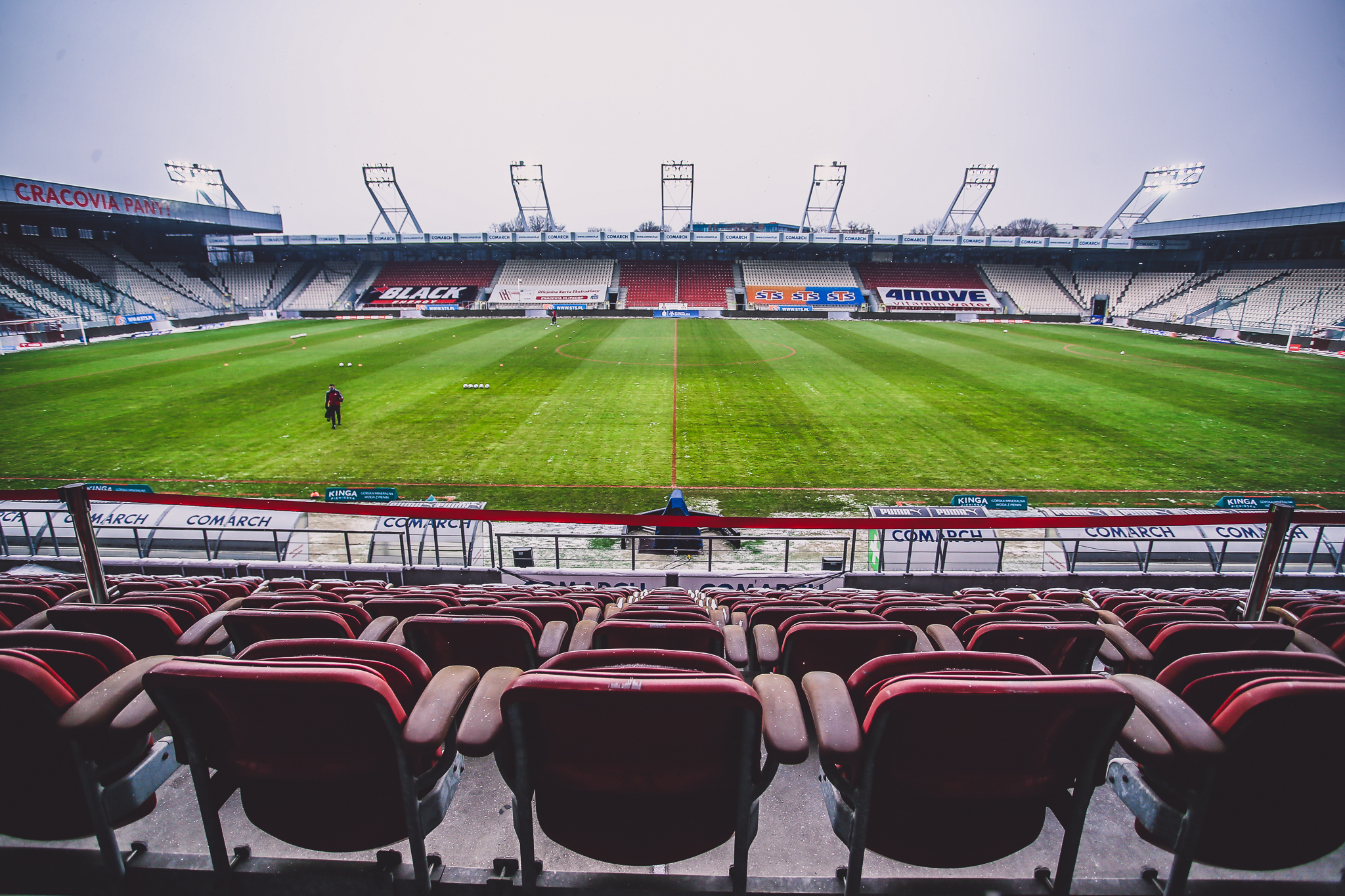 KRAKOW 13.02.2021
MECZ 17. KOLEJKA PKO EKSTRAKLASA SEZON 2020/21 --- 
POLISH FOOTBALL TOP LEAGUE MATCH: CRACOVIA KRAKOW PODBESKIDZIE BIELSKO-BIALA 
stadion cracovii
FOT. JAKUB ZIEMIANIN/ 400mm.pl