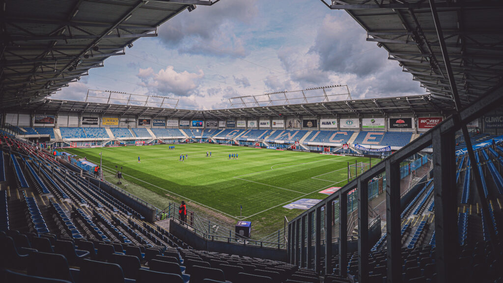 GLIWICE, 24.09.2023
MECZ 9. KOLEJKA PKO EKSTRAKLASA SEZON 2023/24: Ruch Chorzow - Rakow Czestochowa --- POLISH FOOTBALL TOP LEAGUE MATCH: 
NZ STADION GLIWICE 
FOT. JAKUB ZIEMIANIN / 400mm.pl