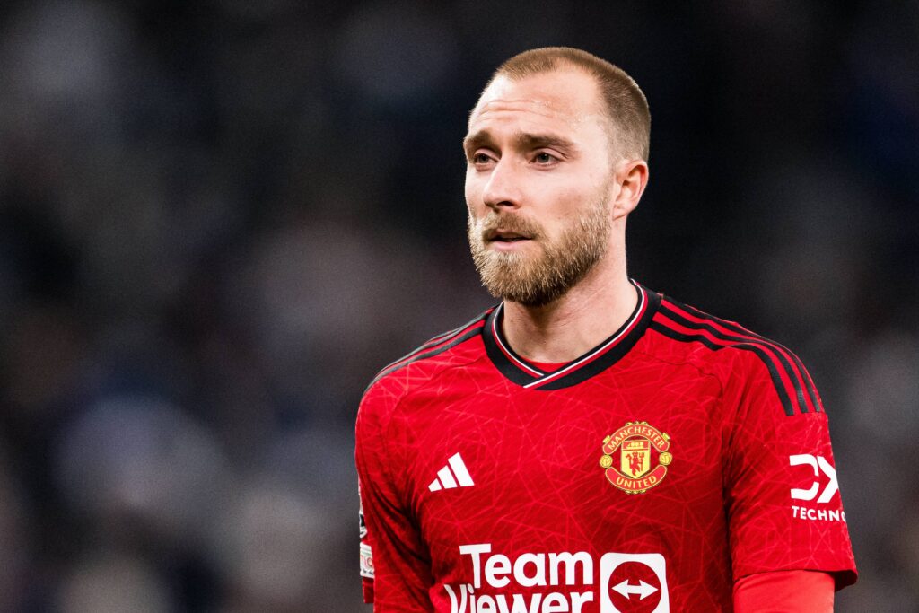 November 8, 2023, Copenhagen, Denmark: 231108 Christian Eriksen of Manchester United looks dejected during the UEFA Champions League football match between FC Copenhagen and Manchester United on November 8, 2023 in Copenhagen. .Photo: Petter Arvidson / BILDBYRÃ…N / kod PA / PA0685.fotboll football soccer fotball champions league fc copenhagen manchester united bbeng  depp (Credit Image: © Petter Arvidson/Bildbyran via ZUMA Press) 
PILKA NOZNA SEZON 2023/2024 LIGA MISTRZOW
FOT. ZUMA/newspix.pl / 400mm.pl
POLAND ONLY!
---
newspix.pl / 400mm.pl