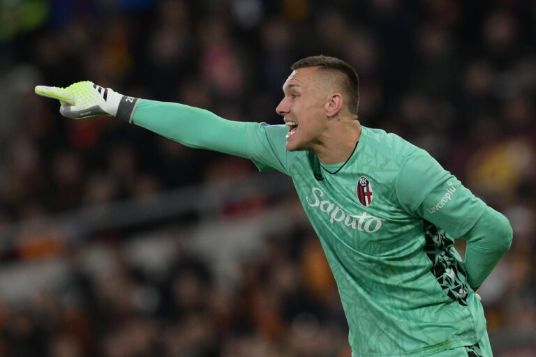 April 22, 2024, Roma, Italia: Bologna&#x2019;s goalkeeper Lukasz Skorupski during the Serie A Tim soccer match between Roma and Bologna at the Rome&#039;s Olympic stadium, Italy - Saturday April 22, 2024 - Sport  Soccer ( Photo by Alfredo Falcone/LaPresse  (Credit Image: © Alfredo Falcone/LaPresse via ZUMA Press)
LIGA WLOSKA PILKA NOZNA SEZON 2023/2024
FOT. ZUMA/newspix.pl / 400mm.pl
POLAND ONLY!
---
newspix.pl / 400mm.pl