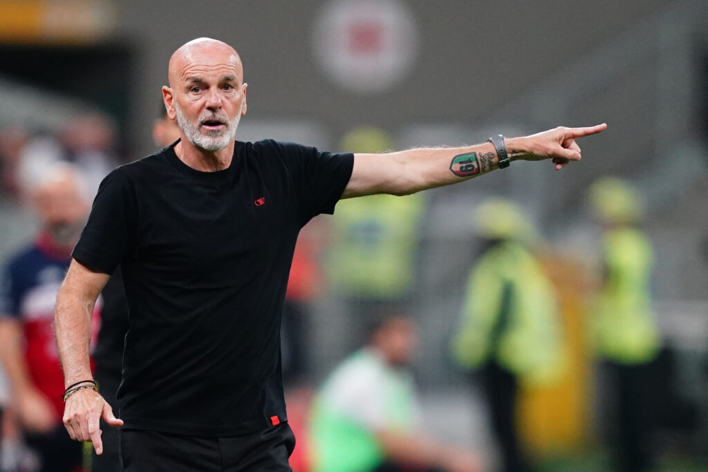 May 11, 2024, Milano, Italia: AC MilanĂ• Stefano Pioli  during the Serie A soccer  match between Ac Milan and Cagliari at the San Siro Stadium  , north Italy - Saturday ,11 May , 2024. Sport - Soccer . (Photo by Spada/LaPresse) (Credit Image: © Spada/LaPresse via ZUMA Press) 
LIGA WLOSKA PILKA NOZNA SEZON 2023/2024
FOT. ZUMA/newspix.pl / 400mm.pl

POLAND ONLY !!!
---
newspix.pl / 400mm.pl