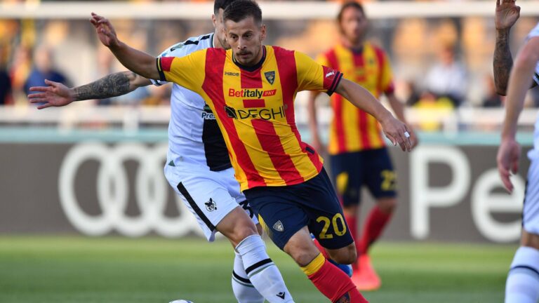 May 13, 2024, Lecce, Puglia/Lecce, Italia: Lecce&#039;s central midfielder Ylber Ramadani (20 US Lecce) in action during the Serie A TIM soccer match between US Lecce and Udinese Calcio 1896 at the Via del Mare Stadium in Lecce, Italy, Monday, May 13, 2024. (Credit Image: &#xa9; Giovanni Evangelista/LaPresse) (Credit Image: © Giovanni Evangelista/LaPresse via ZUMA Press) 
LIGA WLOSKA PILKA NOZNA SEZON 2023/2024
FOT. ZUMA/newspix.pl / 400mm.pl

POLAND ONLY !!!
---
newspix.pl / 400mm.pl