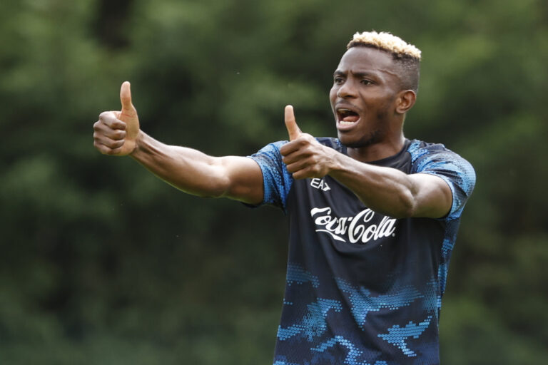 July 13, 2024, Dimaro, Trentino, Italy: Victor Osimhen of Napoli  during   day 3 of  preseason training camp of SSC Napoli in Dimaro, Trento, Italy on 13 July 2024 (Credit Image: © Ciro De Luca/ZUMA Press Wire) 
LIGA WLOSKA PILKA NOZNA SEZON 2024/2025
ZGRUPOWANIE TRENING
FOT. ZUMA/newspix.pl / 400mm.pl

POLAND ONLY !!!
---
newspix.pl / 400mm.pl