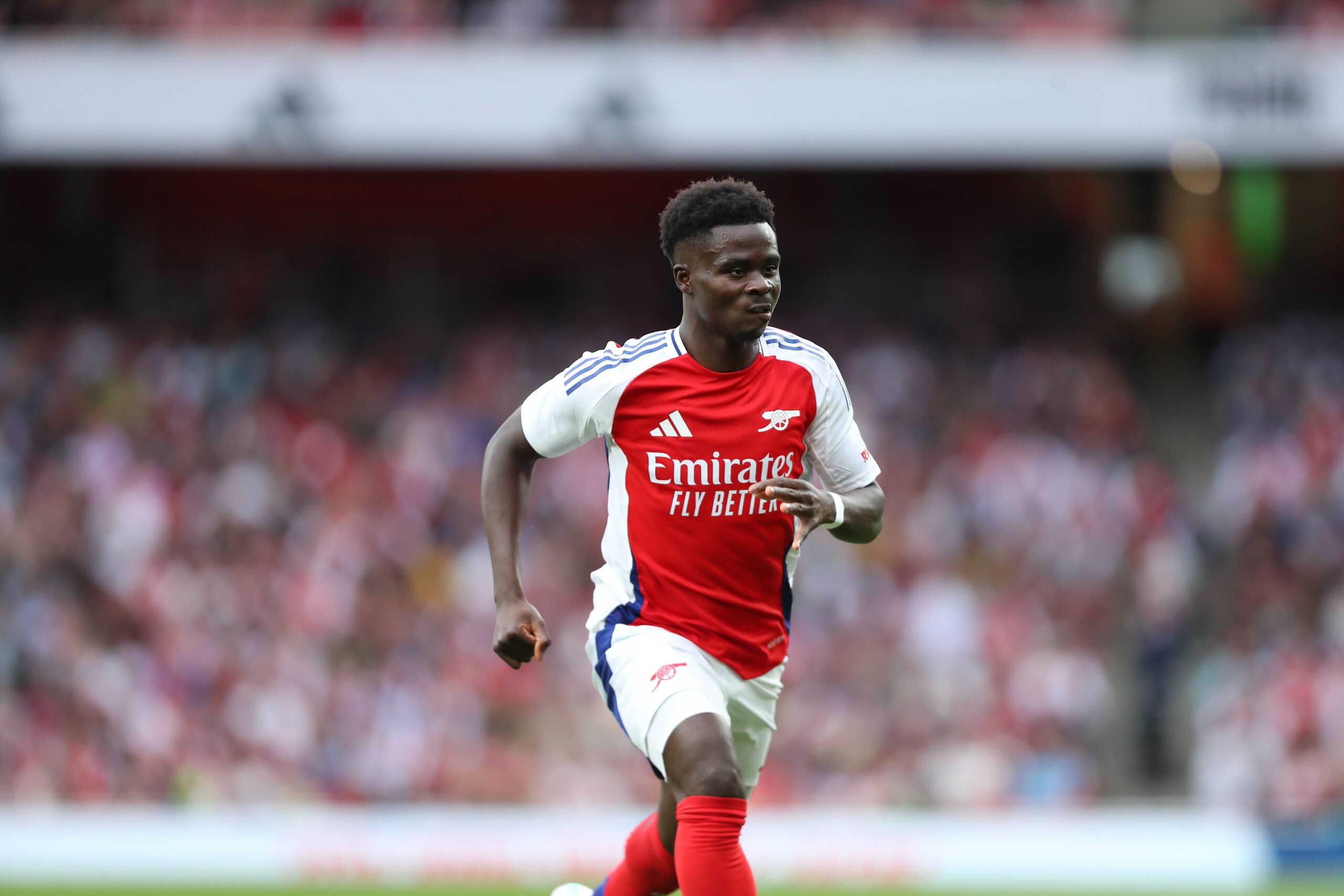 August 7, 2024, Islington, London, England: 7th August  2024; Emirates Stadium, London, England; Pre Season Football Friendly, Arsenal versus Bayer Leverkusen; Bukayo Saka of Arsenal (Credit Image: © Katie Chan/Action Plus Sports via ZUMA Press Wire) 
PILKA NOZNA MECZ TOWARZYSKI
FOT. ZUMA/newspix.pl / 400mm.pl
POLAND ONLY!
---
newspix.pl / 400mm.pl