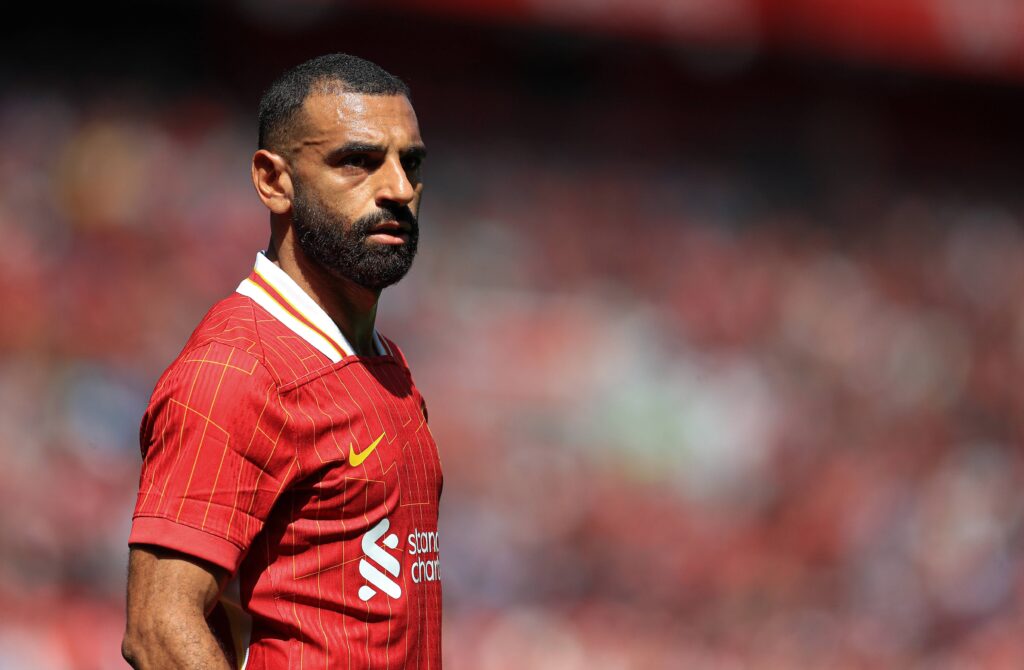 August 11, 2024, Liverpool, Merseyside, England: 11th August 2024; Anfield, Liverpool, Merseyside, England; Pre Season Football Friendly, Liverpool versus Sevilla; Mohammed Salah of Liverpool (Credit Image: © David Blunsden/Action Plus Sports via ZUMA Press Wire) 
MECZ TOWARZYSKI PILKA NOZNA SEZON 2024/2025
FOT. ZUMA/newspix.pl / 400mm.pl

POLAND ONLY !!!
---
newspix.pl / 400mm.pl