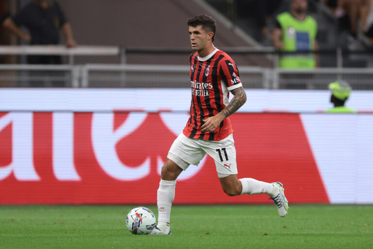 August 17, 2024, Milan: Milan, Italy, 17th August 2024. Christian Pulisic of AC Milan during the Serie A match at Giuseppe Meazza, Milan. (Credit Image: � Jonathan Moscrop/CSM via ZUMA Press Wire)
LIGA WLOSKA PILKA NOZNA SEZON 2024/2025
FOT. ZUMA/newspix.pl / 400mm.pl
POLAND ONLY!
---
newspix.pl / 400mm.pl