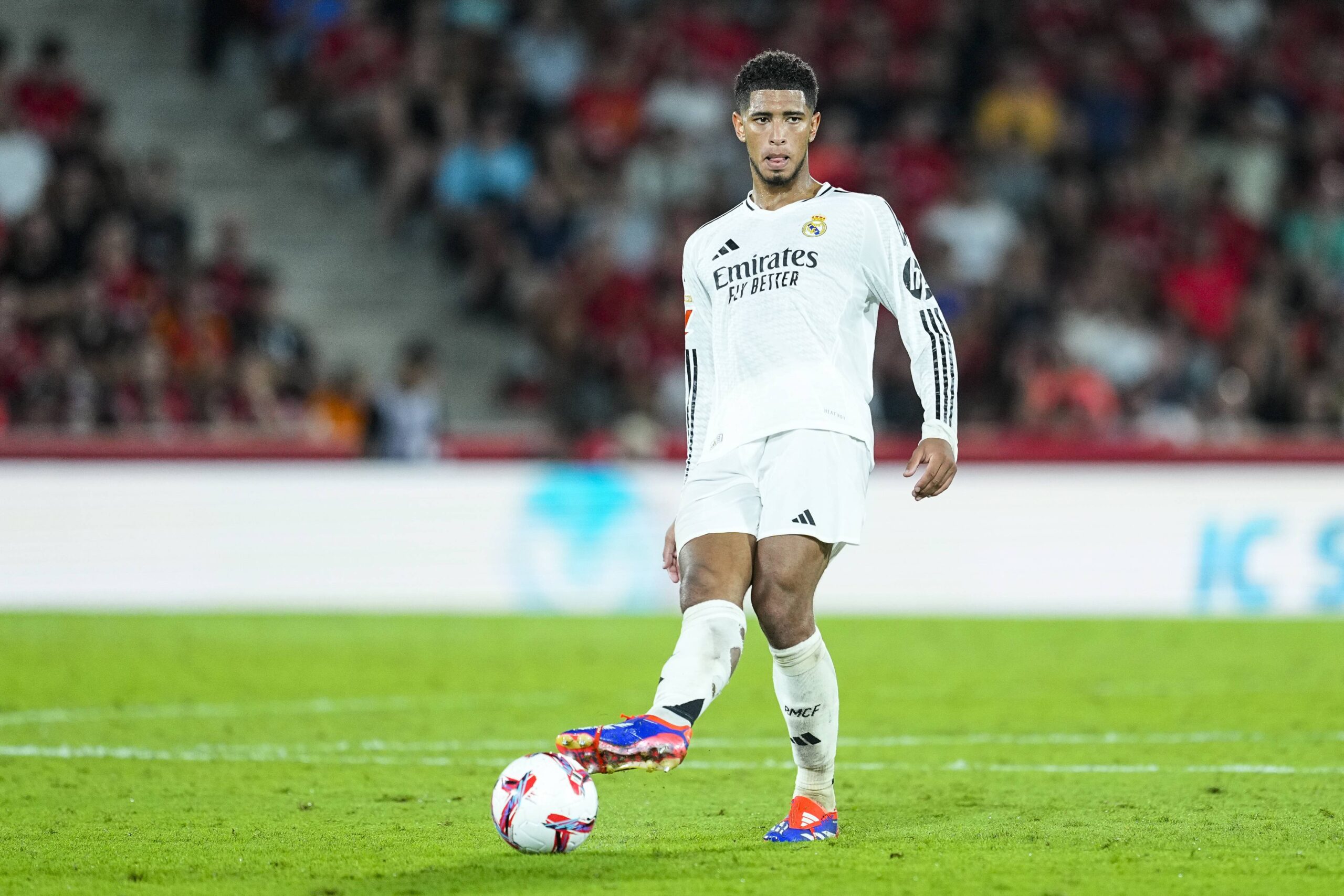 August 19, 2024, Mallorca, Mallorca, SPAIN: Jude Bellingham of Real Madrid in action during the Spanish league, La Liga EA Sports, football match played between RCD Mallorca and Real Madrid at Son Moix stadium on August 18, 2024, in Mallorca, Spain. (Credit Image: © Oscar J Barroso/AFP7 via ZUMA Press Wire) 
LIGA HISZPANSKA PILKA NOZNA SEZON 2024/2025
FOT. ZUMA/newspix.pl / 400mm.pl

POLAND ONLY !!!
---
newspix.pl / 400mm.pl