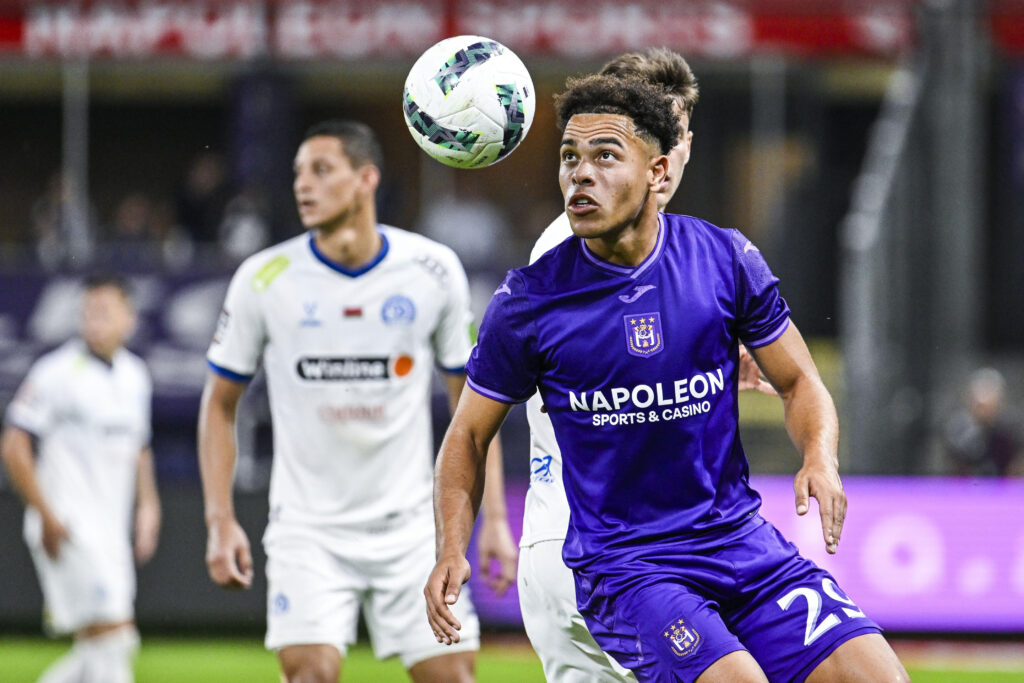 August 29, 2024, Brussels, Belgium: Anderlecht&#039;s Mario Stroeykens pictured in action during a soccer game between Belgian RSC Anderlecht and Belarusian FC Dinamo Minsk, Thursday 29 August 2024 in Brussels, the return leg of the play-offs for the UEFA Europa League competition. Anderlecht won the first leg 0-1. (Credit Image: © Tom Goyvaerts/Belga via ZUMA Press)
LIGA EUROPY PILKA NOZNA SEZON 2024/2025
FOT. ZUMA/newspix.pl / 400mm.pl
POLAND ONLY!
---
newspix.pl / 400mm.pl