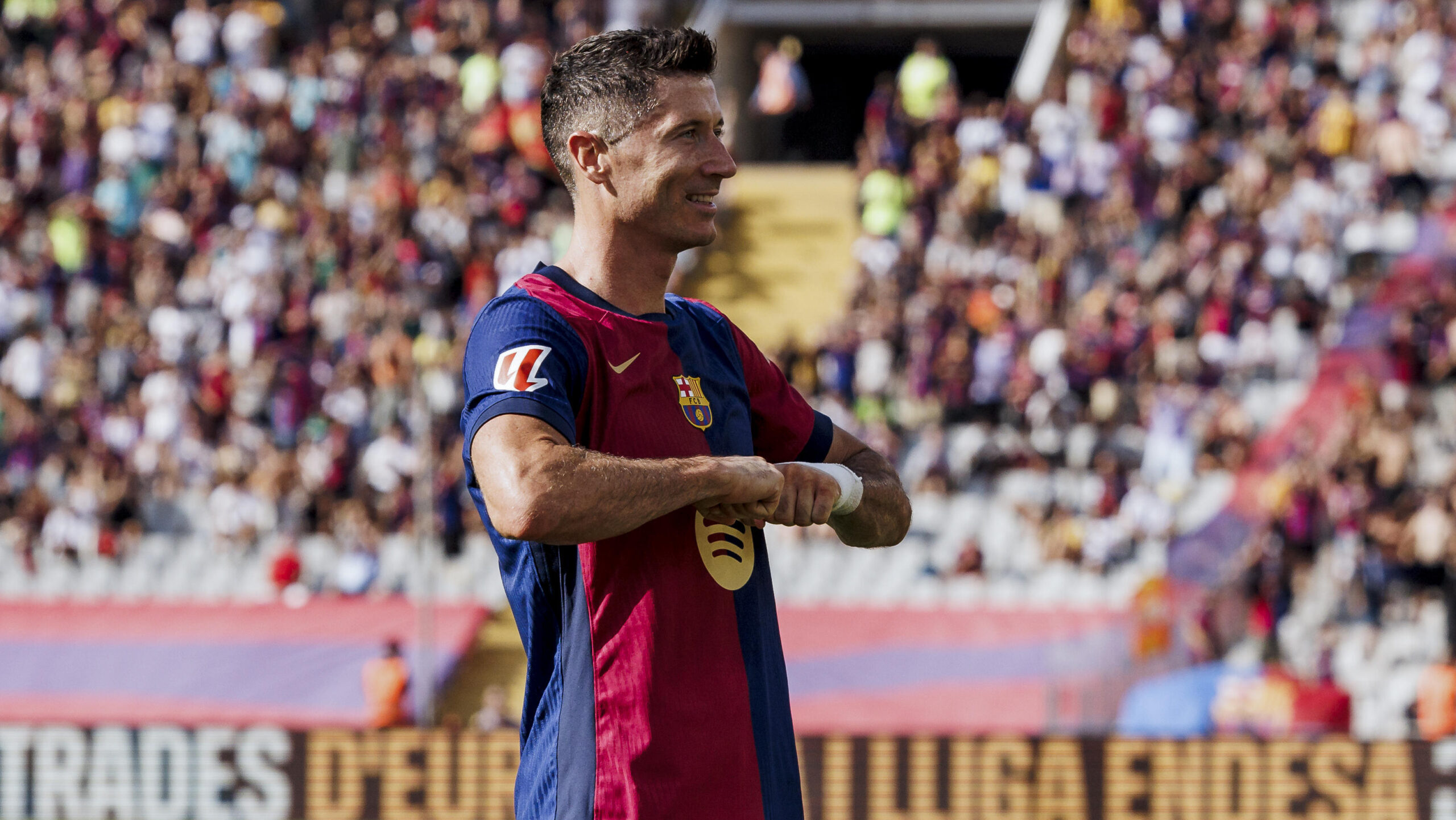 August 31, 2024, Barcelona, Barcelona, SPAIN: Robert Lewandowski of FC Barcelona celebrates a goal during the Spanish league, La Liga EA Sports, football match played between FC Barcelona and Real Valladolid at Estadio Olimpico de Montjuic on August 31, 2024 in Barcelona, Spain. (Credit Image: © Javier Borrego/AFP7 via ZUMA Press Wire)
LIGA HISZPANSKA PILKA NOZNA SEZON 2024/2025
FOT. ZUMA/newspix.pl / 400mm.pl
POLAND ONLY!
---
newspix.pl / 400mm.pl