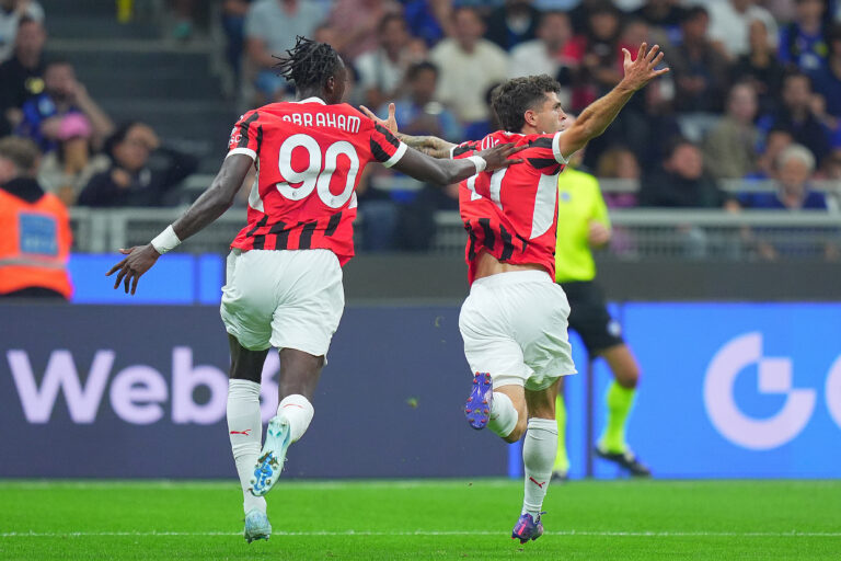 September 22, 2024, Milano, Italia: AC Milan&#039;s Christian Pulisic celebrates after scoring 0-1  during the Serie A soccer match between Inter and Milan at the San Siro Stadium in Milan, north Italy - Sunday, September  22 , 2024. Sport - Soccer . (Photo by Spada/Lapresse) (Credit Image: © Spada/LaPresse via ZUMA Press) 
LIGA WLOSKA PILKA NOZNA SEZON 2024/2025
FOT. ZUMA/newspix.pl / 400mm.pl

POLAND ONLY !!!
---
newspix.pl / 400mm.pl