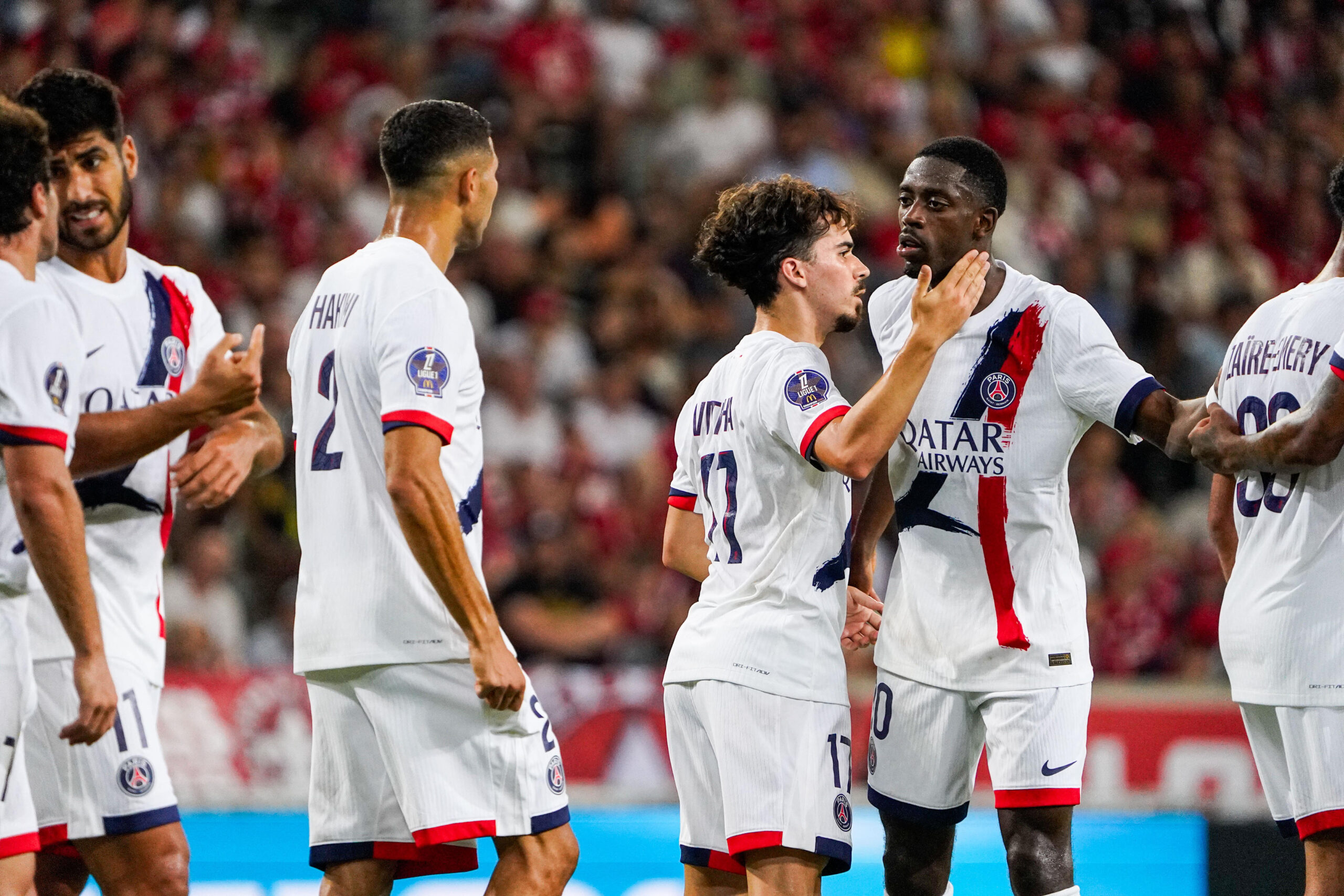 VITINHA of Paris Saint Germain celebrates scoring his team first goal during the Ligue 1 McDonald&#039;s match between Lille and Paris at Stade Pierre-Mauroy on September 1, 2024 in Lille, France. (Photo by Daniel Derajinski/Icon Sport)
LIGA FRANCUSKA PILKA NOZNA SEZON 2024/2025
FOT. ICON SPORT/newspix.pl / 400mm.pl
POLAND ONLY!
---
newspix.pl / 400mm.pl