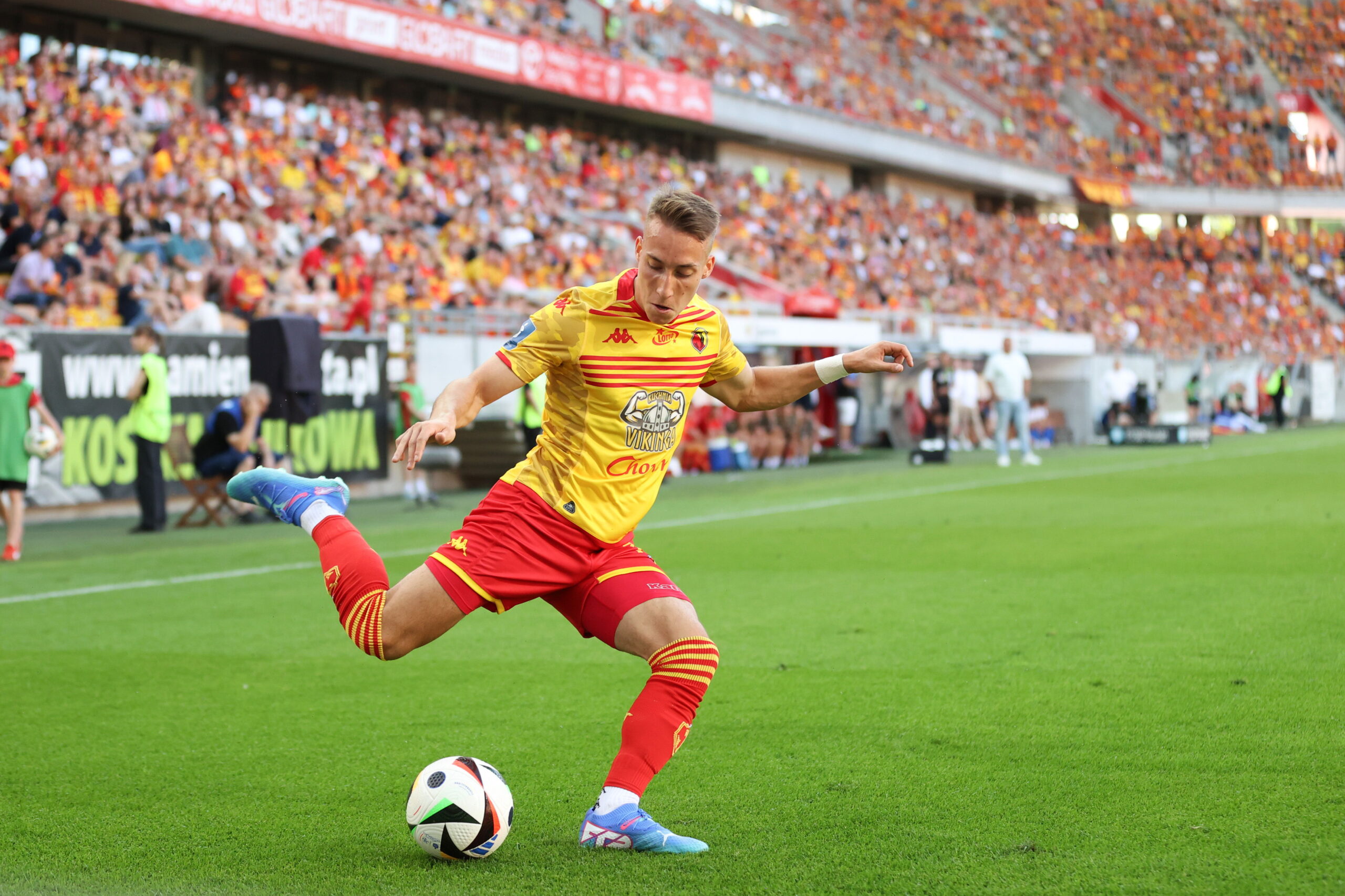 BIALYSTOK 19.07.2024
MECZ 1. KOLEJKA PKO EKSTRAKLASA SEZON 2024/25 --- POLISH FOOTBALL TOP LEAGUE MATCH: JAGIELLONIA BIALYSTOK - PUSZCZA NIEPOLOMICE 2:0
DOMINIK MARCZUK
FOT. PIOTR KUCZA/400mm.pl