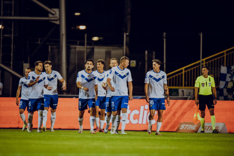 19.08.2024 Mielec.
Piłka nożna. PKO Ekstraklasa.
Stal Mielec - Piast Gliwice .
Radość Stali po bramce .
Fot. Irek Dorozanski