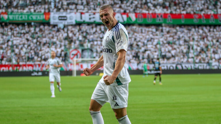 WARSZAWA 22.08.2024
PIERWSZY MECZ IV RUNDA ELIMINACYJNA LIGA KONFERENCJI SEZON 2024/25 --- UEFA CONFERENCE LEAGUE FOURTH QUALIFYING ROUND FIRST MATCH IN WARSAW: LEGIA WARSZAWA - DRITA GNJILANE
BLAZ KRAMER  RADOSC
FOT. MARCIN SZYMCZYK/400mm.pl