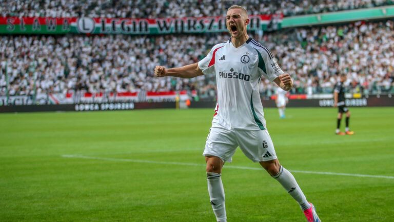 WARSZAWA 22.08.2024
PIERWSZY MECZ IV RUNDA ELIMINACYJNA LIGA KONFERENCJI SEZON 2024/25 --- UEFA CONFERENCE LEAGUE FOURTH QUALIFYING ROUND FIRST MATCH IN WARSAW: LEGIA WARSZAWA - DRITA GNJILANE
BLAZ KRAMER  RADOSC
FOT. MARCIN SZYMCZYK/400mm.pl