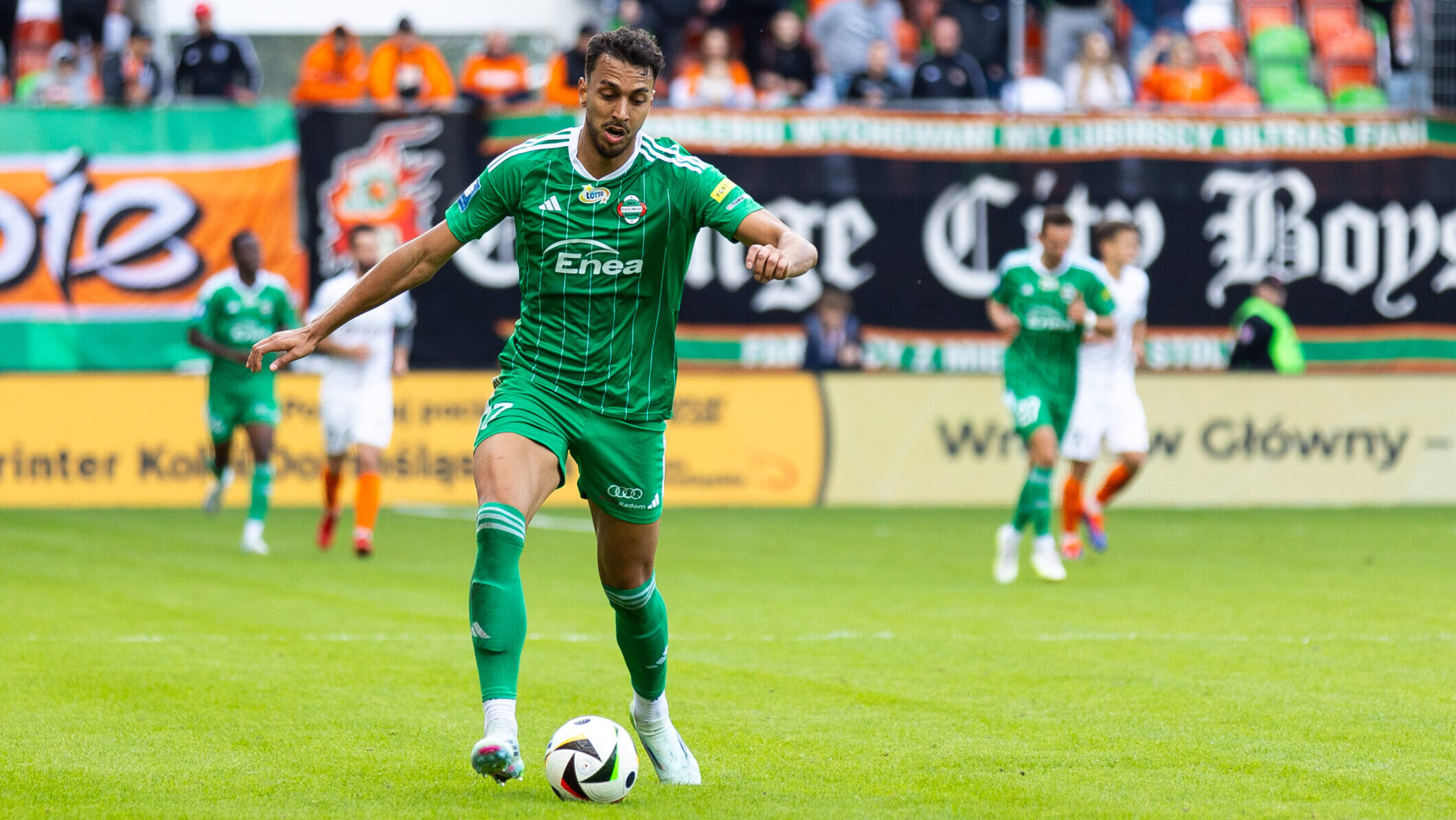 LUBIN 29.09.2024
MECZ 10. KOLEJKA PKO EKSTRAKLASA SEZON 2024/25 --- POLISH FOOTBALL TOP LEAGUE MATCH: ZAGLEBIE LUBIN - RADOMIAK RADOM
LEONARDO ROCHA
FOT. JAKUB WIECZOREK/400MM.PL