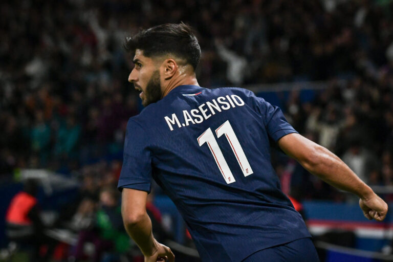 Paris Saint-Germain’s forward Marco Asensio celebrates scoring a goal during the French L1 football match between Paris Saint-Germain and Stade Brestois 29 at the Parc des Princes stadium in Paris on September 14, 2024. Photo by Firas Abdullah/ABACAPRESS.COM
LIGA FRANCUSKA PILKA NOZNA SEZON 2024/2025
FOT. ABACA/newspix.pl / 400mm.pl
POLAND ONLY!
---
newspix.pl / 400mm.pl