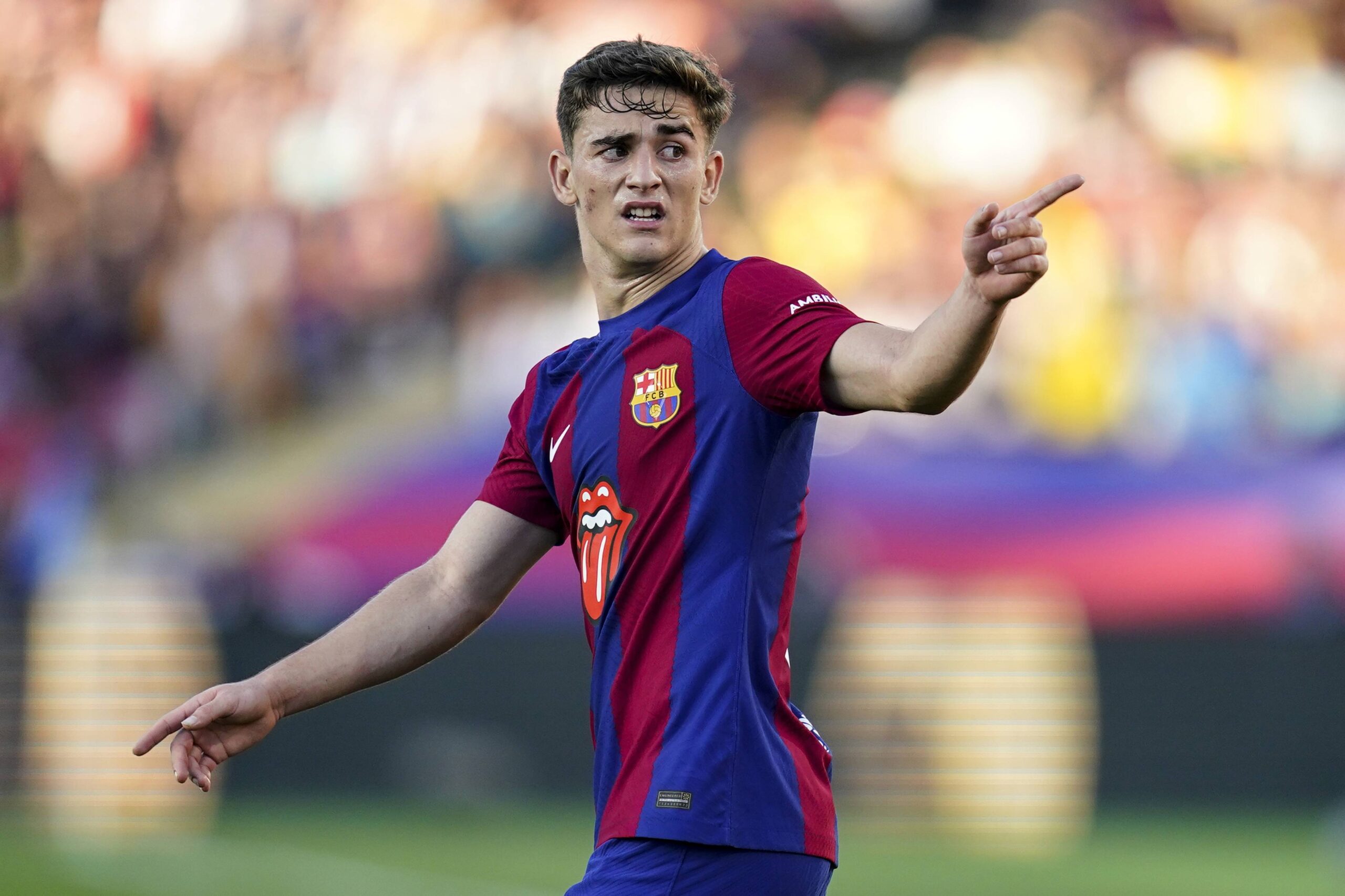 Pablo Martin Gavira Gavi of FC Barcelona during the La Liga EA Sports match between FC Barcelona and Real Madrid CF played at Lluis Companys Stadium on October 28, 2023 in Barcelona, Spain. (Photo by Sergio Ruiz / PRESSINPHOTO)
PILKA NOZNA LIGA HISZPANSKA SEZON 2023/2024
FOT. PRESSINPHOTO/newspix.pl / 400mm.pl
POLAND ONLY!

---
newspix.pl / 400mm.pl