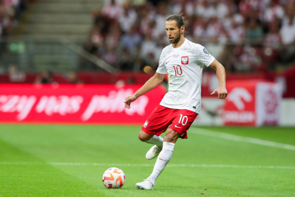 September 7, 2023, Warsaw, Poland: Grzegorz Krychowiak of Poland seen in action during the European Championship 2024-Qualifying round Match between Poland and Faroe Islands at PGE Narodowy (Warsaw)-Poland. Final score; Poland 2:0 Faroe Islands.,Image: 803944481, License: Rights-managed, Restrictions: , Model Release: no, Credit line: Grzegorz Wajda / Zuma Press / Forum