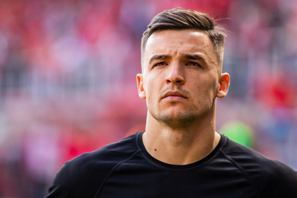 April 7, 2024, Lodz, Poland: Serhij Krykun of Piast is seen during the Polish PKO Ekstraklasa League match between Widzew Lodz and Piast Gliwice at Widzew Lodz Municipal Stadium. Final score; Widzew Lodz Vs Piast Gliwice 1:0.,Image: 863464769, License: Rights-managed, Restrictions: , Model Release: no, Credit line: Mikolaj Barbanell / Zuma Press / Forum