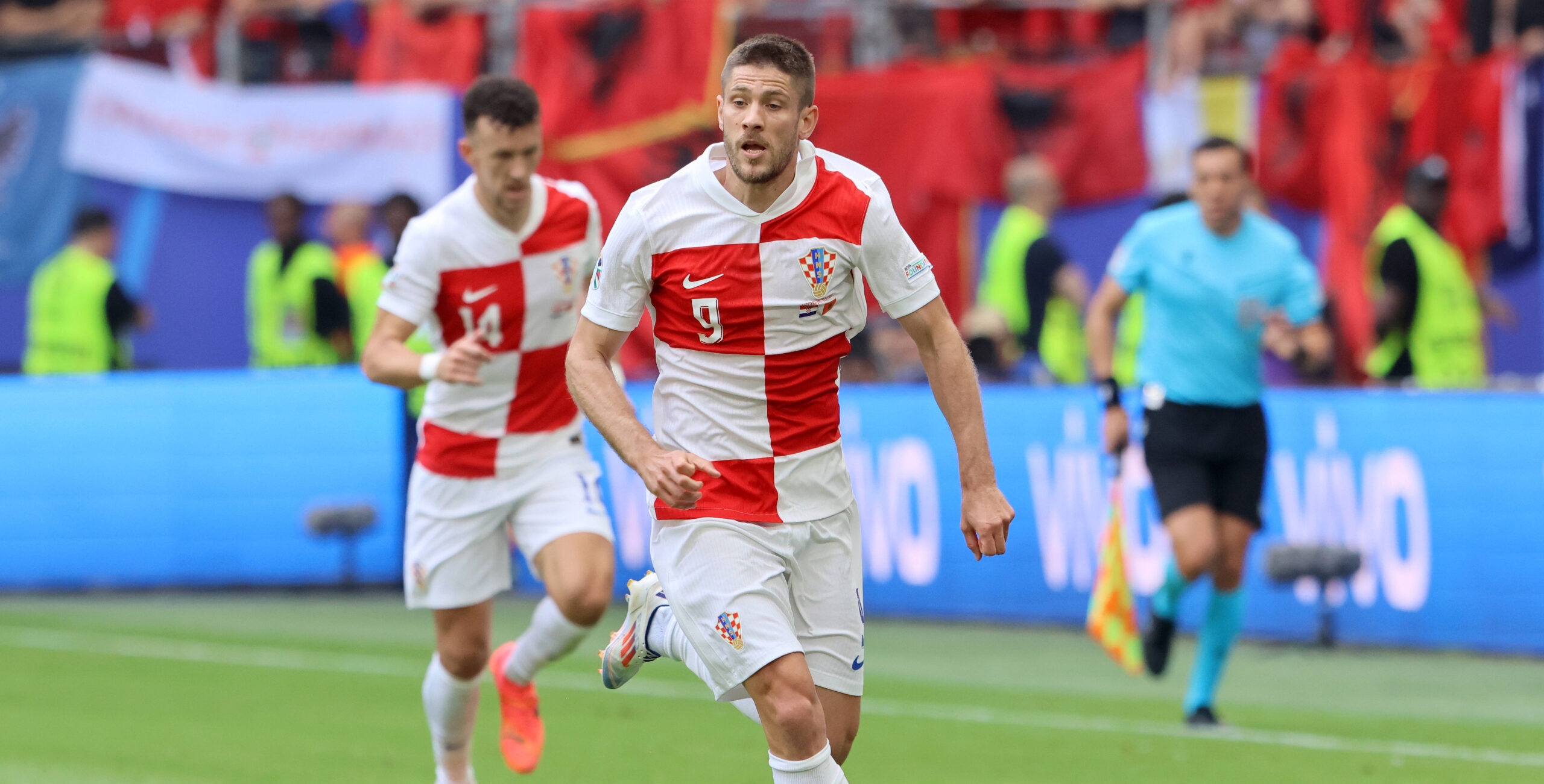 ANDREJ KRAMARIC, Croazia, Euro 2024, Croazia vs Albania 2-2, 19-06-2024, Azione, Action, Single shot CAMPIONATI EUROPEI GERMANIA EURO 2024 CROAZIA-ALBANIA 2-2,Image: 896910568, License: Rights-managed, Restrictions: , Model Release: no, Credit line: STUDIO FOTOGRAFICO BUZZI SRL / imago sport / Forum