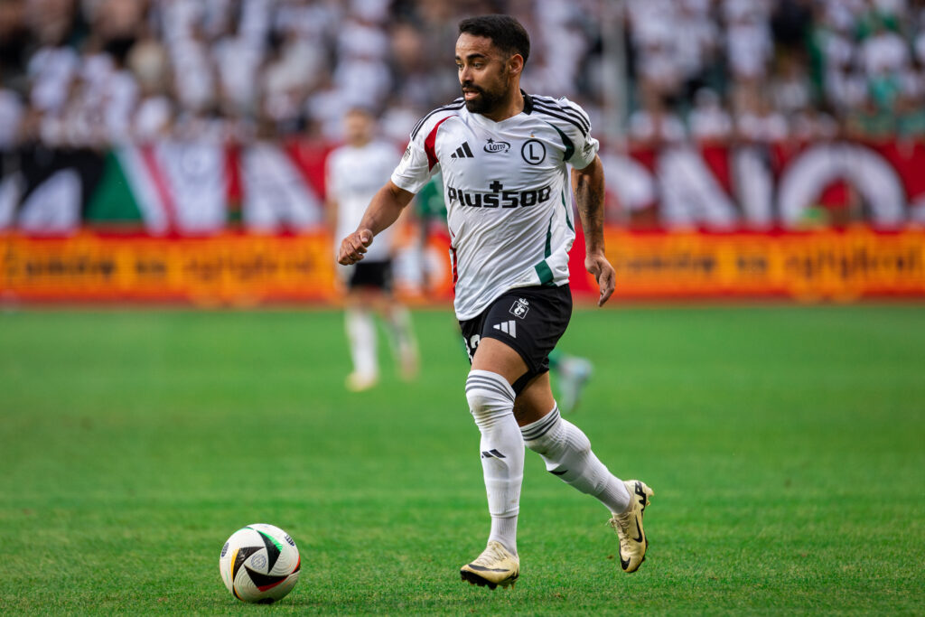 August 18, 2024, Warsaw, Poland: Lucas Lima Linhares (Luquinhas) of Legia seen in action during the Polish PKO Bank Polski Ekstraklasa League match between Legia Warszawa and Radomiak Radom at Marshal Jozef Pilsudski Legia Warsaw Municipal Stadium. Final score; Legia Warszawa 4:1 Radomiak Radom.,Image: 900410380, License: Rights-managed, Restrictions: , Model Release: no, Credit line: Mikolaj Barbanell / Zuma Press / Forum