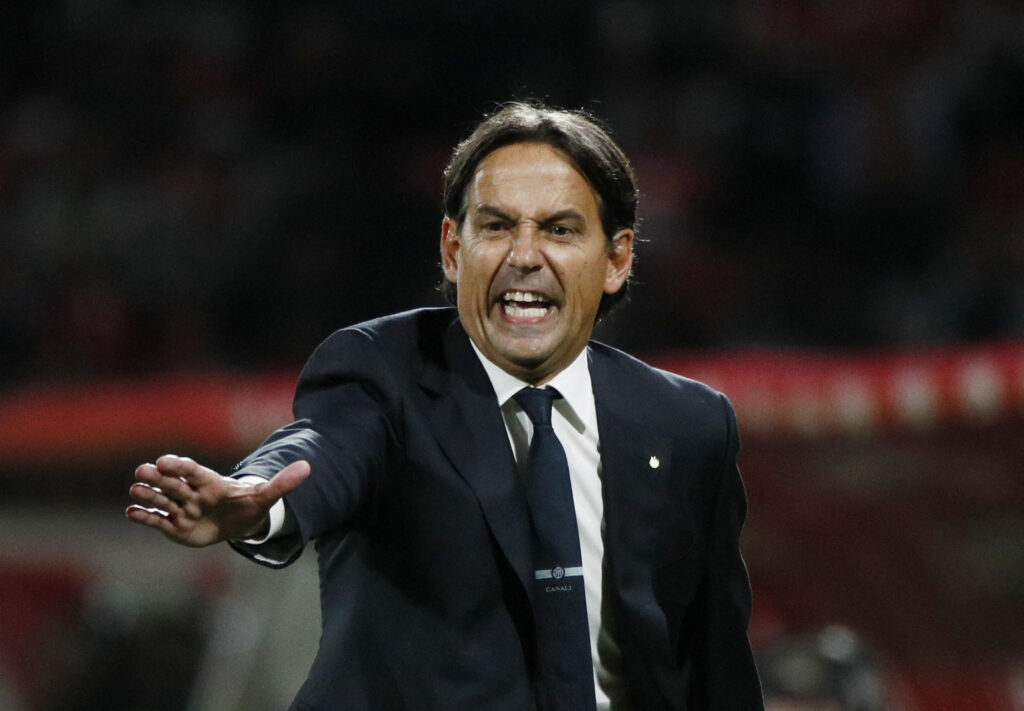 Soccer Football - Serie A - Monza v Inter Milan - U-Power Stadium, Monza, Italy - September 15, 2024 Inter Milan coach Simone Inzaghi,Image: 907995317, License: Rights-managed, Restrictions: , Model Release: no, Credit line: Alessandro Garofalo / Reuters / Forum