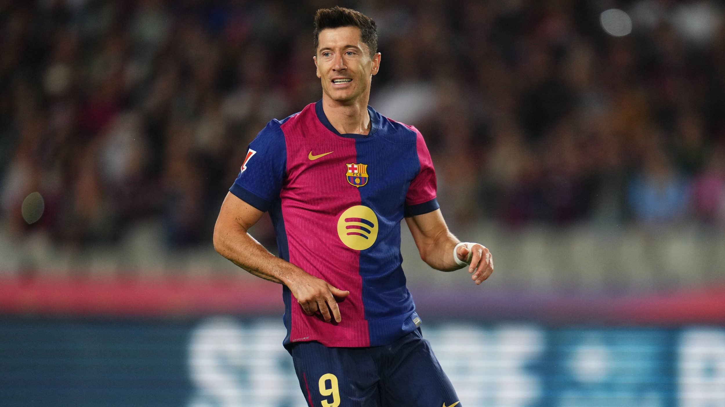 ESP: FC Barcelona, Barca v Getafe CF. La Liga EA Sports. Date 7 Robert Lewandowski of FC Barcelona during the La Liga EA Sports match between FC Barcelona and Getafe CF played at Lluis Companys Stadium on September 25, 2024 in Barcelona, Spain. kpng Copyright: xBaguxBlancox/xPRESSINPHOTOx PS_240925_BAR_GET_710,Image: 912684202, License: Rights-managed, Restrictions: , Model Release: no, Credit line: Bagu Blanco / PRESSINPHOTO / imago sport / Forum