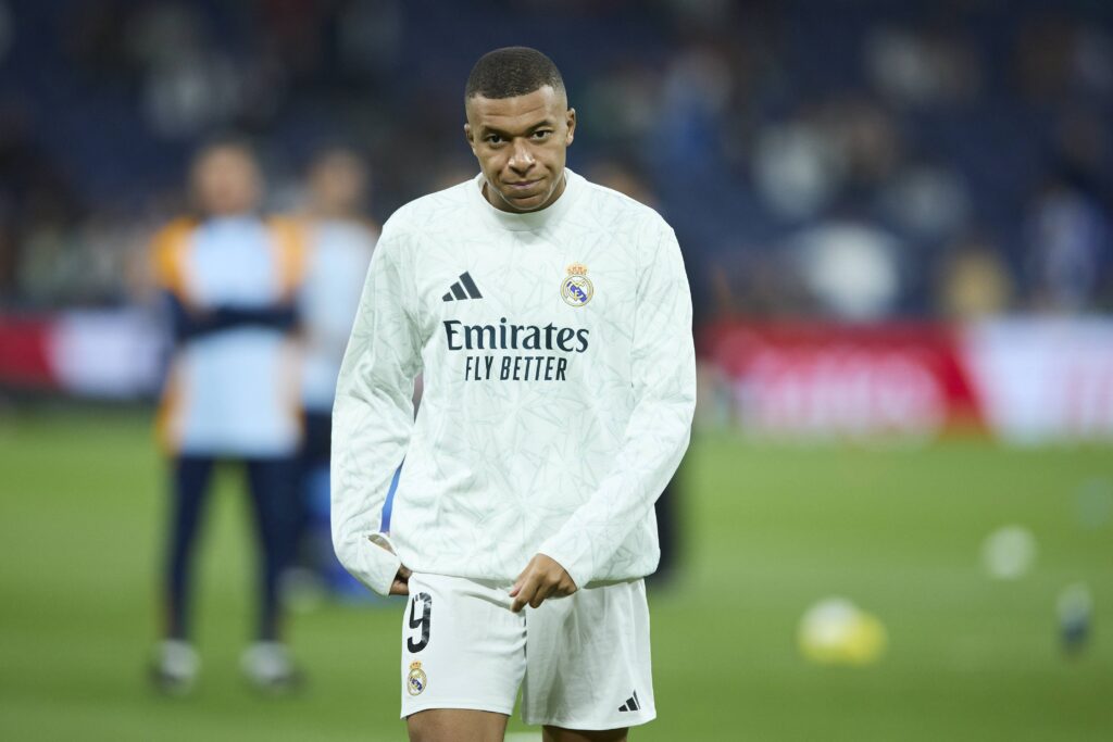 Kyliam Mbappe (Real Madrid CF) looks on during the LaLiga match between Real Madrid and CD Alaves at Santiago Bernabeu on September 24, 2024 in Madrid, Spain.   (Photo by Manu Reino/DeFodi Images)  
LIGA HISZPANSKA PILKA NOZNA SEZON 2024/2025
FOT. DEFODI IMAGES/newspix.pl / 400mm.pl

POLAND ONLY !!
---
newspix.pl / 400mm.pl