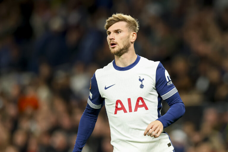 Timo Werner (Tottenham Hotspur) looks on during the UEFA Europa League 2024/25 League Phase MD1 match between Tottenham Hotspur v Qarabag FK at Tottenham Hotspur Stadium on September 26, 2024 in London, England.   (Photo by Ryan Crockett/DeFodi Images) 
LIGA EUROPY PILKA NOZNA SEZON 2024/2025
FOT.DEFODI IMAGES/newspix.pl / 400mm.pl
POLAND ONLY!

---
newspix.pl / 400mm.pl