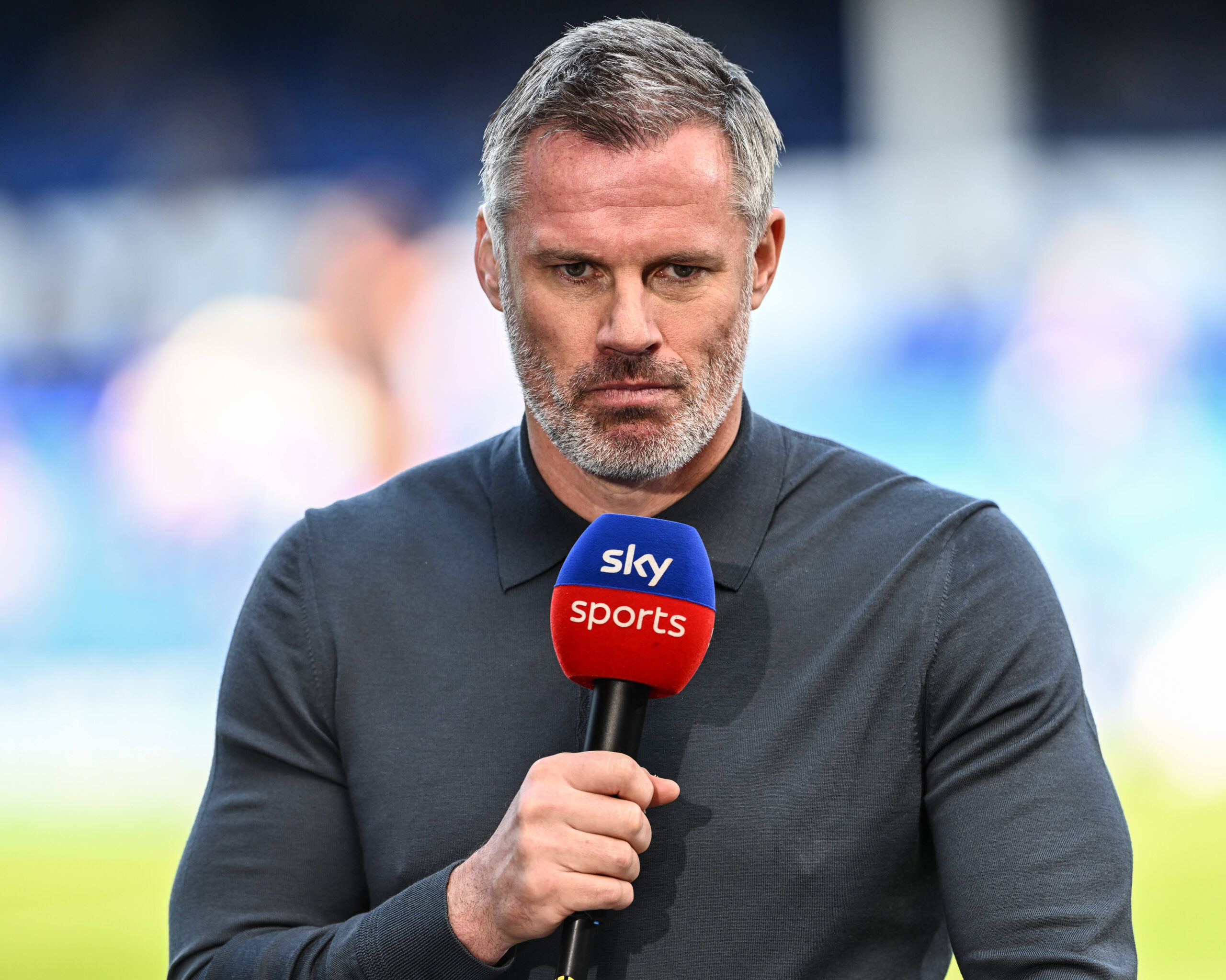 Former Liverpool player Jamie Carragher on commentary during the Premier League match Everton vs Bournemouth at Goodison Park, Liverpool, United Kingdom, 28th May 2023

(Photo by Craig Thomas/News Images) in Liverpool, United Kingdom on 5/28/2023. (Photo by Craig Thomas/News Images/Sipa USA)
2023.05.28 Liverpool
pilka nozna liga angielska
Everton - Bournemouth
Foto Craig Thomas/News Images/SIPA USA/PressFocus

!!! POLAND ONLY !!!