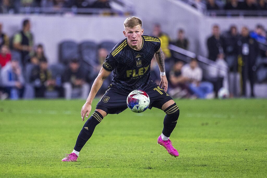 June 21, 2023, Los Angeles, California, USA: Mateusz Bogusz #19 of the LAFC during their MLS game against the Seattle Sounders on Wednesday June 21, 2023 at BMO Stadium in Los Angeles, California. LAFC defeats Sounders, 1-0. ARIANA RUIZ/PI (Credit Image: © PI via ZUMA Press Wire) 
LIGA MLS PILKA NOZNA
FOT. ZUMA/newspix.pl / 400mm.pl

POLAND ONLY !!!
---
newspix.pl / 400mm.pl