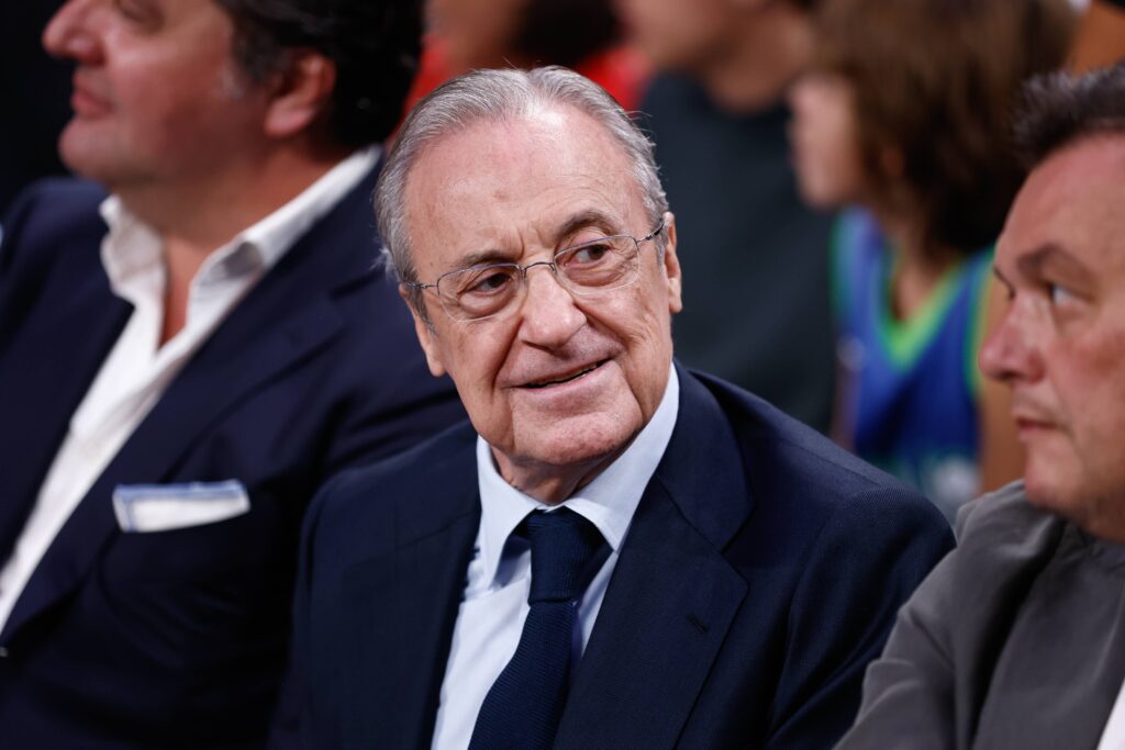 October 10, 2023, MADRID, MADRID, SPAIN: Florentino Perez, President of Real Madrid, is seen during the basketball friendly match played between Real Madrid and Dallas Mavericks at Wizink Center pavilion on October 10, 2023, in Madrid, Spain. (Credit Image: © Oscar J. Barroso/AFP7 via ZUMA Press Wire) 
KOSZYKOWKA MEZCZYZN MECZ TOWARZYSKI
FOT. ZUMA/newspix.pl / 400mm.pl

POLAND ONLY !!!
---
newspix.pl / 400mm.pl