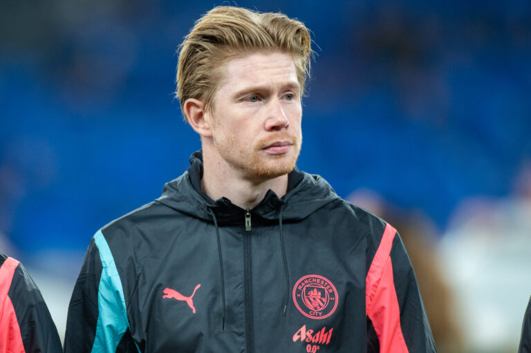 Kevin De Bruyne of Manchester City during the UEFA Champions League, Round of 16 match between F.C. Copenhagen and Manchester City at Parken in Copenhagen, Denmark on February 13, 2024 (Photo by Andrew SURMA/ SIPA USA).
2024.02.14 Kopenhaga
pilka nozna liga mistrzow
FC Kopenhaga - Manchester City
Foto Andrew SURMA/SIPA USA/PressFocus

!!! POLAND ONLY !!!