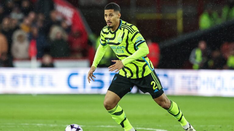 March 4, 2024, London, England, United Kingdom: William Saliba of Arsenal in action during the Premier League match Sheffield United vs Arsenal at Bramall Lane, Sheffield, United Kingdom, 4th March 2024. (Credit Image: © Mark Cosgrove/News Images via ZUMA Press Wire)
PILKA NOZNA LIGA ANGIELSKA SEZON 2023/2024
FOT. ZUMA/newspix.pl / 400mm.pl
POLAND ONLY!
---
newspix.pl / 400mm.pl