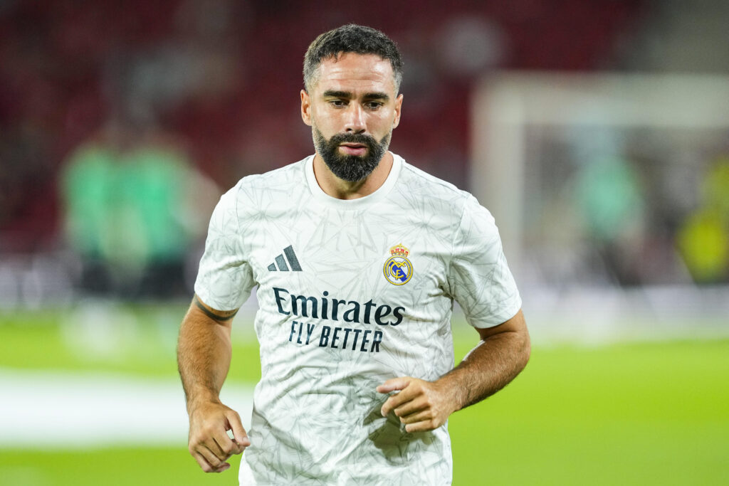 August 18, 2024, Mallorca, Mallorca, SPAIN: Daniel Carvajal of Real Madrid warms up during the Spanish league, La Liga EA Sports, football match played between RCD Mallorca and Real Madrid at Son Moix stadium on August 18, 2024, in Mallorca, Spain. (Credit Image: © Oscar J Barroso/AFP7 via ZUMA Press Wire)
LIGA HISZPANSKA PILKA NOZNA SEZON 2024/2025
FOT. ZUMA/newspix.pl / 400mm.pl
POLAND ONLY!
---
newspix.pl / 400mm.pl