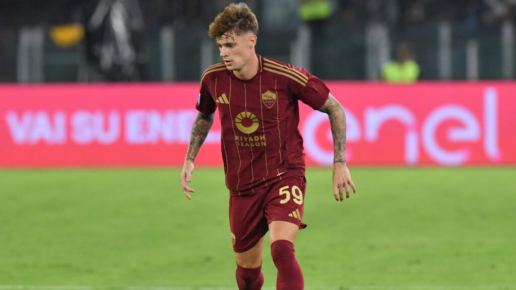 Nicola Zalewski of AS Roma during the Serie A match between Roma v Empoli at Olympic stadium, Italy, Aug 25th,  2024. 
AllShotLive
2024.08.25 Rome
pilka nozna liga wloska
AS Roma - Empoli
Foto AllShotLive/SIPA USA/PressFocus

!!! POLAND ONLY !!!