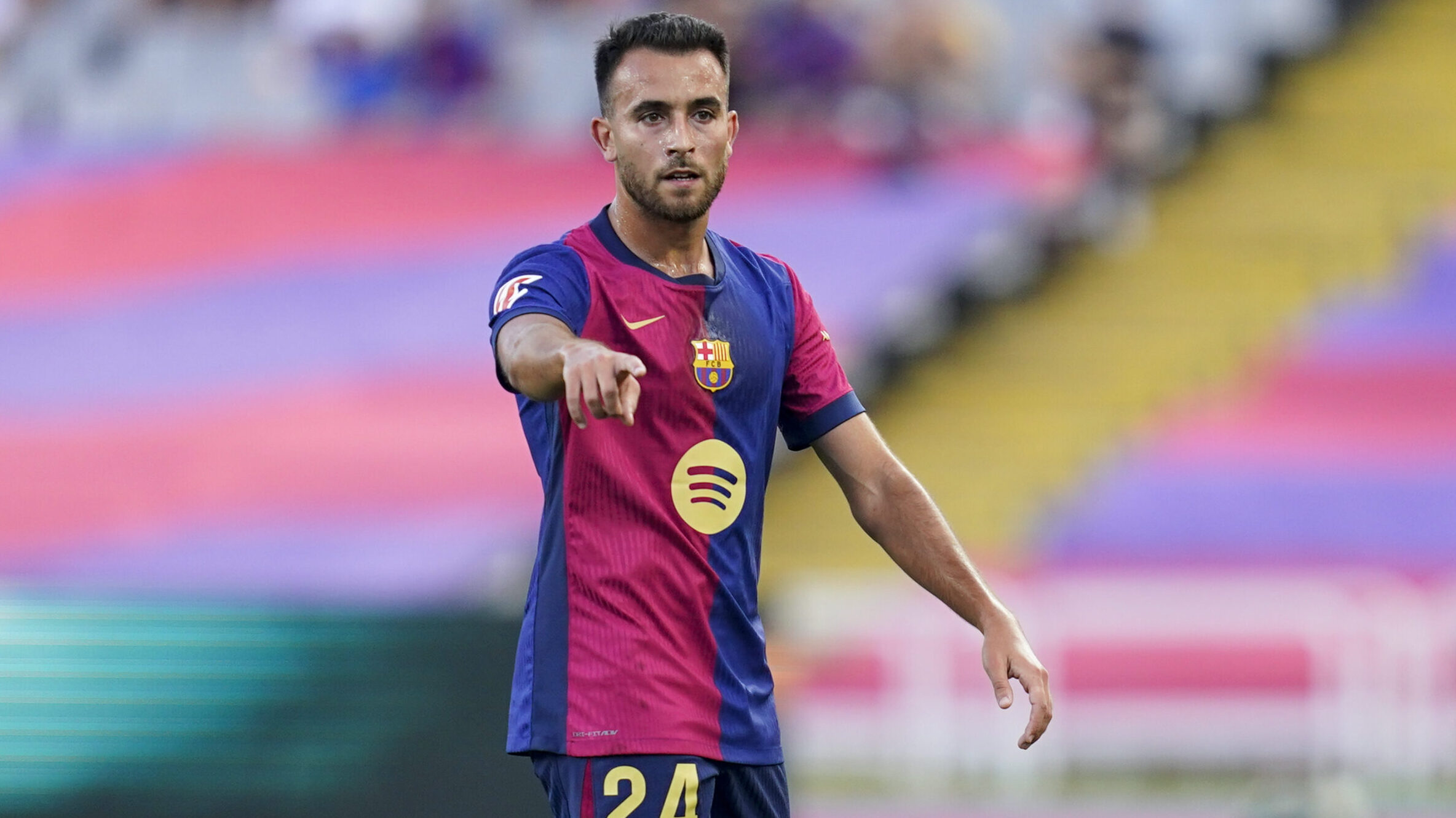 Eric Garcia of FC Barcelona during the La Liga EA Sports match between FC Barcelona and Real Valladolid played at Lluis Companys Stadium on August 31, 2024 in Barcelona, Spain. (Photo by Sergio Ruiz / PRESSINPHOTO)
2024.08.31 Barcelona
pilka nozna liga hiszpanska 
FC Barcelona - Real Valladolid
Foto Sergio Ruiz/pressinphoto/SIPA USA/PressFocus

!!! POLAND ONLY !!!