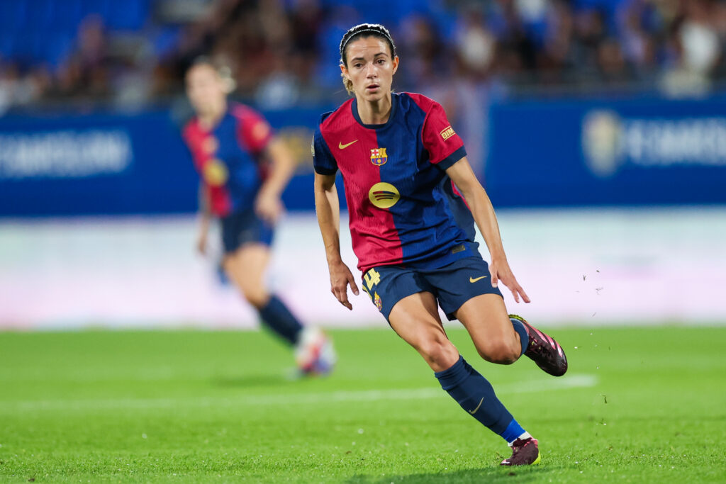 Barcelona, Spain, Sep 13th 2024: Aitana Bonmati (14 FC Barcelona) in action during the Liga F football match between FC Barcelona and Real Sociedad at the Johan Cruyff Stadium in Barcelona, Spain  (Judit Cartiel/SPP) (Photo by Judit Cartiel/SPP/Sipa USA)
2024.09.13 Barcelona
Pilka nozna kobiet, liga hiszpanska
FC Barcelona - Real Sociedad San Sebastian
Foto Judit Cartiel/SPP/SIPA USA/PressFocus

!!! POLAND ONLY !!!