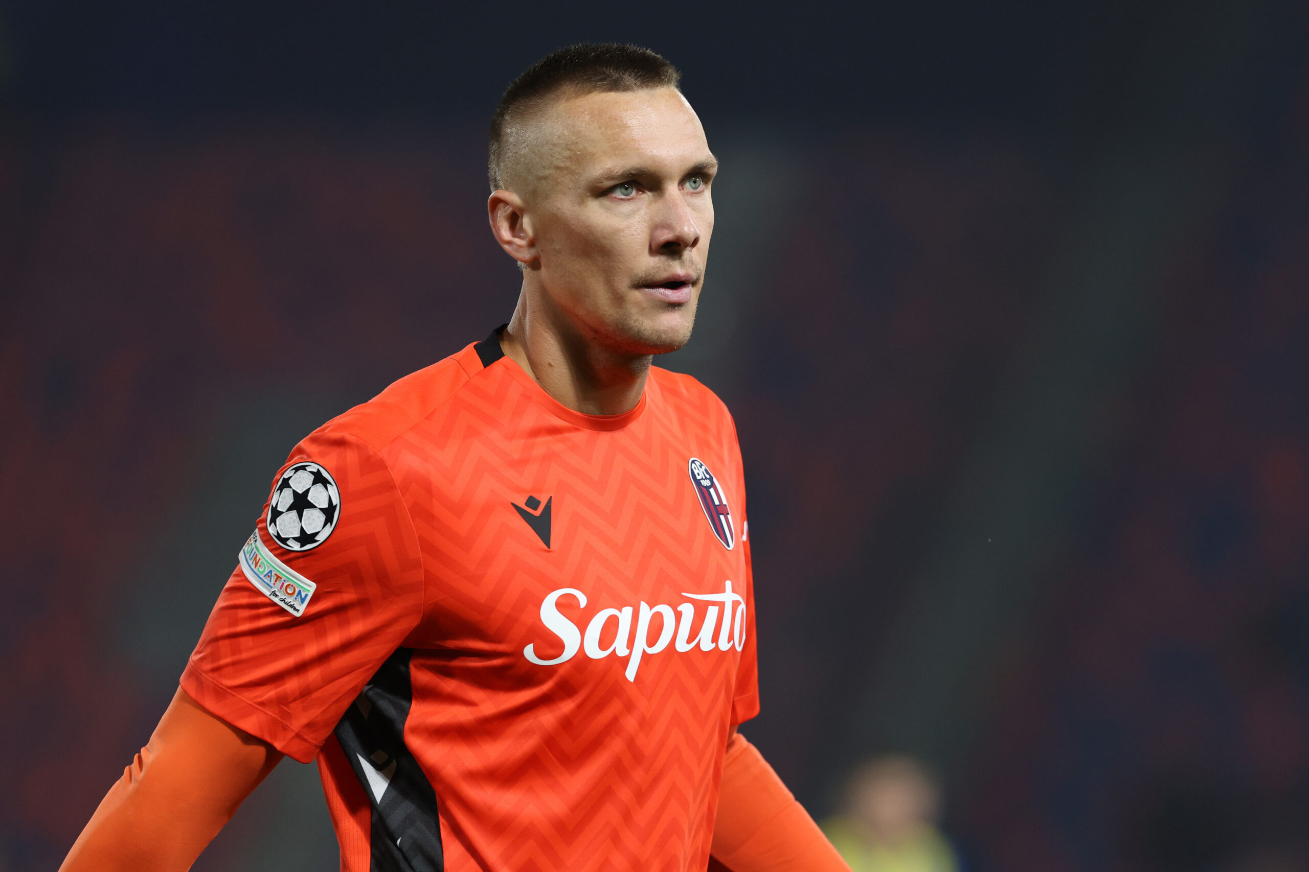 Bologna, Italy 18.09.2024 : Lukasz Skorupski of Bologna during UEFa Champions League 2024-2025, day 1, football match Bologna FC 1909 - Shakhtar Donetsk at Renato Dallaara stadium in Bologna on September 2024. (Photo by Marco Iacobucci/IPa Sport / ipa-/IPa/Sipa USa)
2024.09.18 Bolonia
pilka nozna  Liga Mistrzow
Bologna FC - Szachtar Donieck
Foto Marco Iacobucci/IPA Sport/ipa-agency.net/SIPA USA/PressFocus

!!! POLAND ONLY !!!