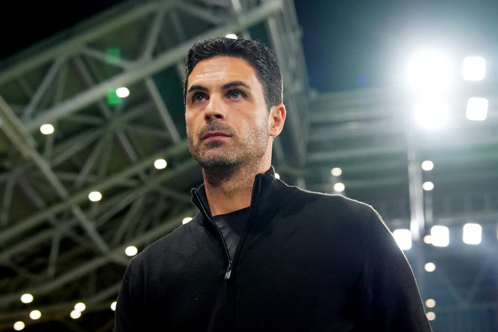 ArsenalÕs head coach Mikel Arteta during the Uefa Champions League soccer match between Atalanta and Arsenal at the Gewiss Stadium in Bergamo, north Italy - Thursday , September 19, 2024. Sport - Soccer . (Photo by Spada/Lapresse) (Photo by Spada/LaPresse/Sipa USA)
2024.09.19 Bergamo
pilka nozna liga mistrzow
Atalanta Bergamo - Arsenal Londyn
Foto Spada/LaPresse/SIPA USA/PressFocus

!!! POLAND ONLY !!!