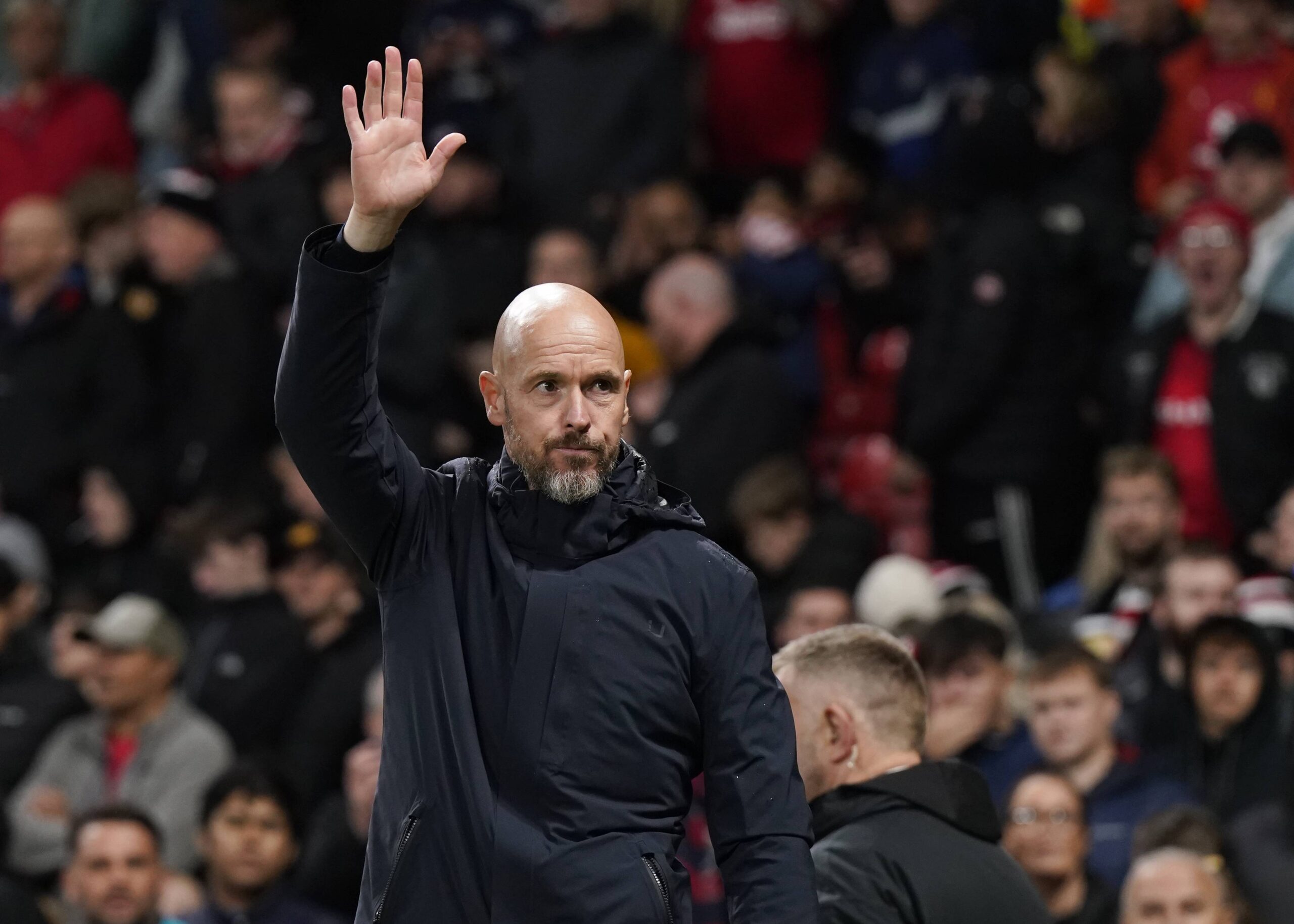 September 25, 2024, Manchester: Manchester, England, 25th September 2024. Erik ten Hag manager of Manchester United acknowledges the crowd during the UEFA Europa League match at Old Trafford, Manchester. (Credit Image: � Andrew Yates/CSM via ZUMA Press Wire) 
LIGA EUROPY UEFA PILKA NOZNA SEZON 2024/2025
FOT. ZUMA/newspix.pl / 400mm.pl

POLAND ONLY !!!
---
newspix.pl / 400mm.pl