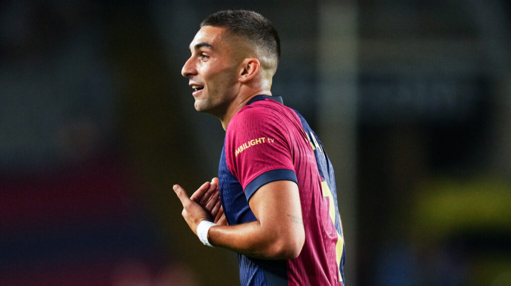 Ferran Torres of FC Barcelona during the La Liga EA Sports match between FC Barcelona and Getafe CF played at Lluis Companys Stadium on September 25, 2024 in Barcelona, Spain. (Photo by Sergio Ruiz)  (Photo by pressinphoto/Sipa USA)
2024.09.25 Barcelona
pilka nozna liga hiszpanska
FC Barcelona - Getafe
Foto pressinphoto/SIPA USA/PressFocus

!!! POLAND ONLY !!!