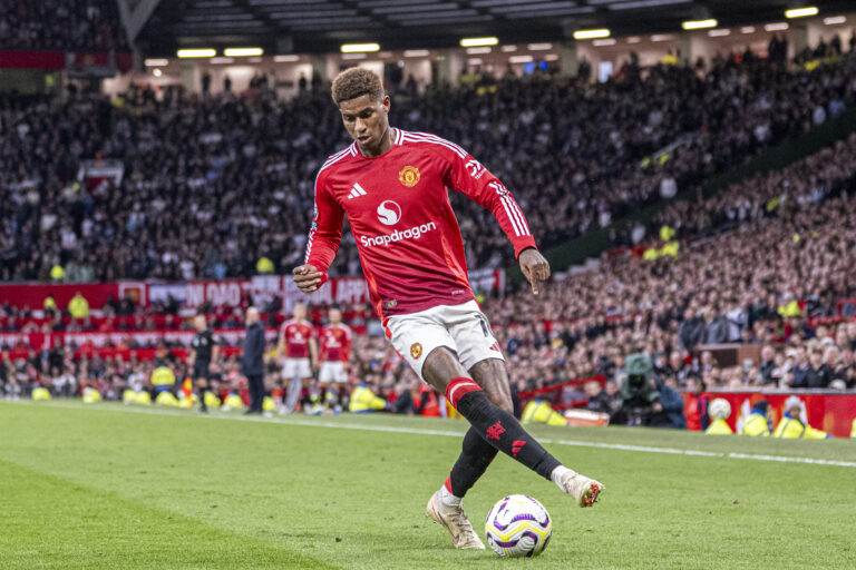 Manchester, England - September 29: Marcus Rashford of Man Utd during the Premier League 2024/25 League match between Manchester United FC and Tottenham Hotspur FC at Old Trafford on September 29, 2024 in Manchester, England.  (Richard Callis/SPP) (Photo by Richard Callis/SPP/Sipa USA)
2024.09.29 Manchester
Pilka nozna liga angielska
Manchester United - Tottenham Hotspur
Foto Richard Callis/SPP/SIPA USA/PressFocus

!!! POLAND ONLY !!!