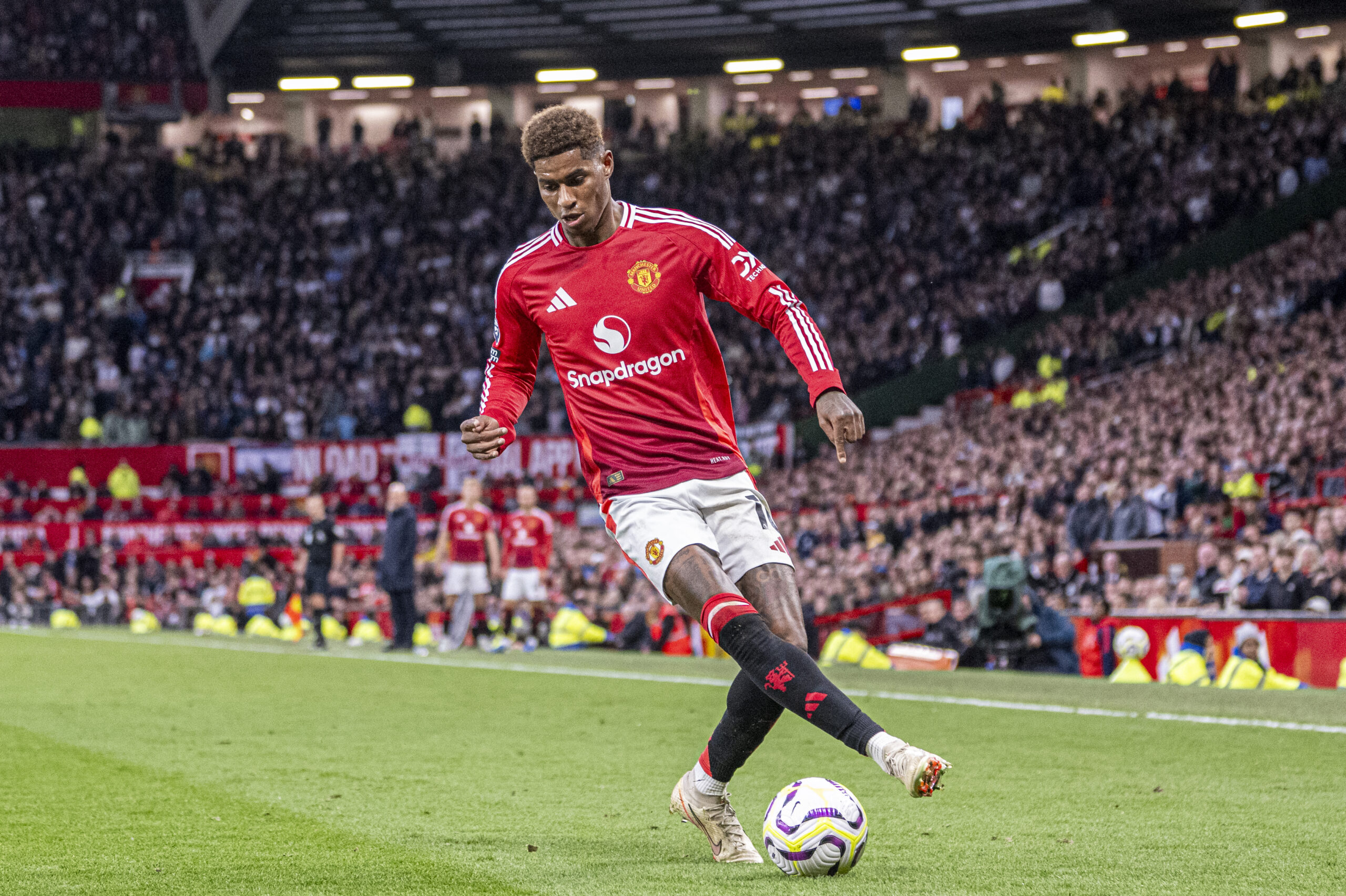 Manchester, England - September 29: Marcus Rashford of Man Utd during the Premier League 2024/25 League match between Manchester United FC and Tottenham Hotspur FC at Old Trafford on September 29, 2024 in Manchester, England.  (Richard Callis/SPP) (Photo by Richard Callis/SPP/Sipa USA)
2024.09.29 Manchester
Pilka nozna liga angielska
Manchester United - Tottenham Hotspur
Foto Richard Callis/SPP/SIPA USA/PressFocus

!!! POLAND ONLY !!!