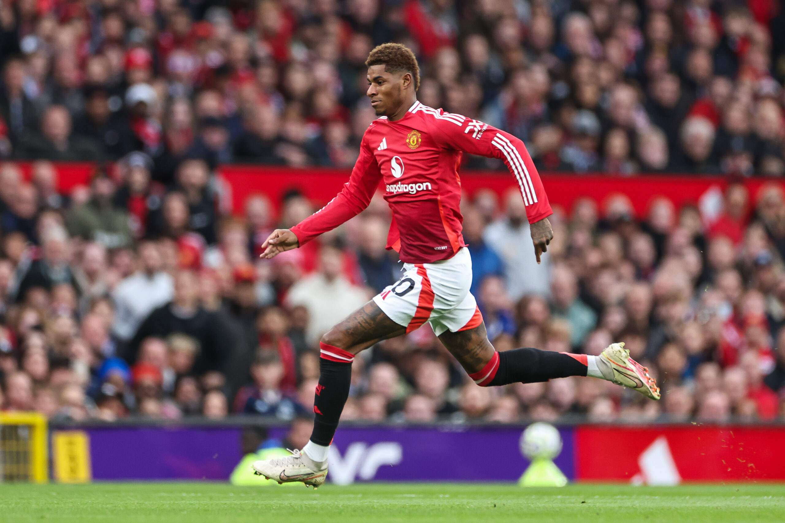 Marcus Rashford of Manchester United during the Premier League match Manchester United vs Tottenham Hotspur at Old Trafford, Manchester, United Kingdom, 29th September 2024

(Photo by Mark Cosgrove/News Images) in ,  on 9/29/2024. (Photo by Mark Cosgrove/News Images/Sipa USA)
2024.09.29 
pilka nozna liga angielska
Manchester United - Tottenham Hotspur
Foto Mark Cosgrove/News Images/SIPA USA/PressFocus

!!! POLAND ONLY !!!