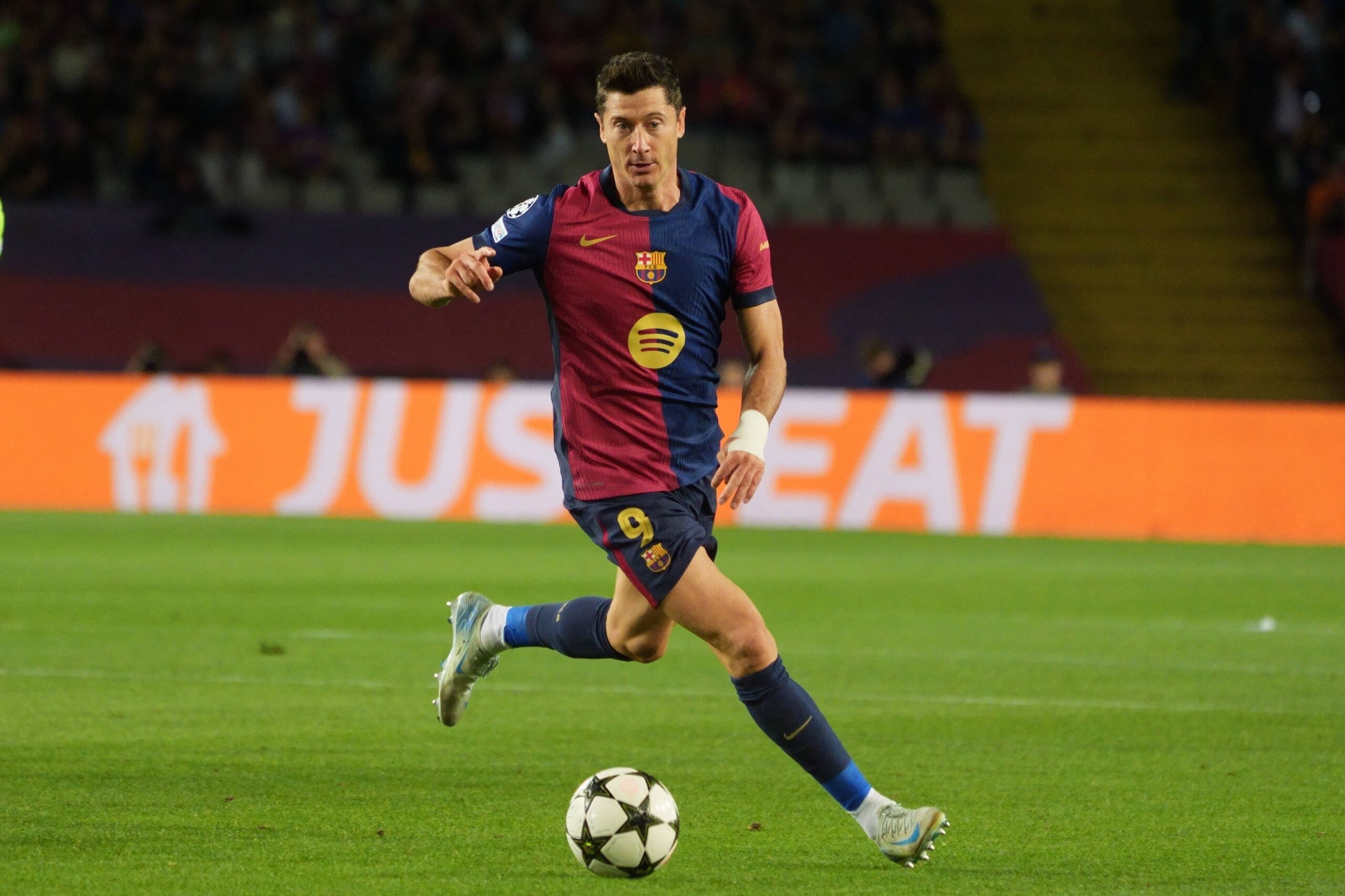 October 1, 2024, Barcelona, Catalonia, Spain: 1st October 2024; Estadi OlĂ­mpic LluĂ­s Companys, Barcelona, Spain, UEFA Champions League Football, Barcelona versus Young Boys; Lewandowski of Barcelona (Credit Image: © Joma Garcia/Action Plus Sports via ZUMA Press Wire) 
LIGA MISTRZOW UEFA PILKA NOZNA SEZON 2024/2025
FOT. ZUMA/newspix.pl / 400mm.pl

POLAND ONLY !!!
---
newspix.pl / 400mm.pl