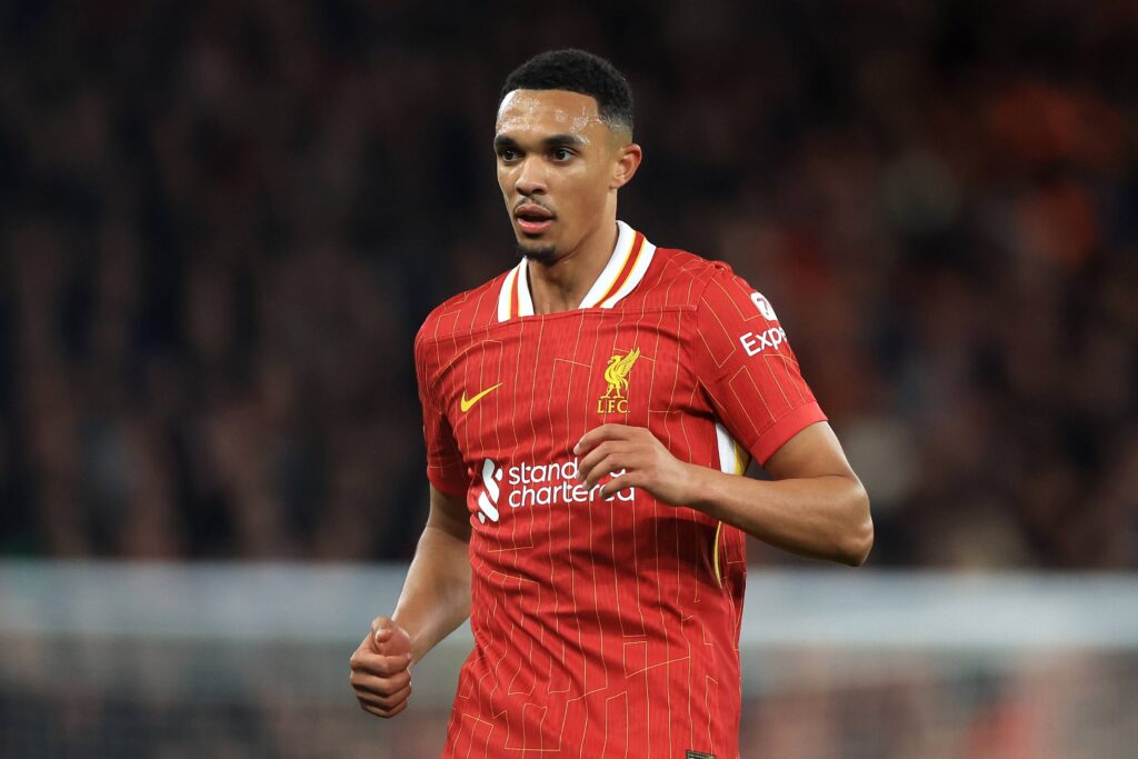 October 2, 2024, Liverpool: Liverpool, England, 2nd October 2024. Trent Alexander-Arnold of Liverpool looks on during the UEFA Champions League match at Anfield, Liverpool. (Credit Image:  Jessica Hornby/CSM via ZUMA Press Wire) 
LIGA MISTRZOW UEFA PILKA NOZNA SEZON 2024/2025
FOT. ZUMA/newspix.pl / 400mm.pl

POLAND ONLY !!!
---
newspix.pl / 400mm.pl